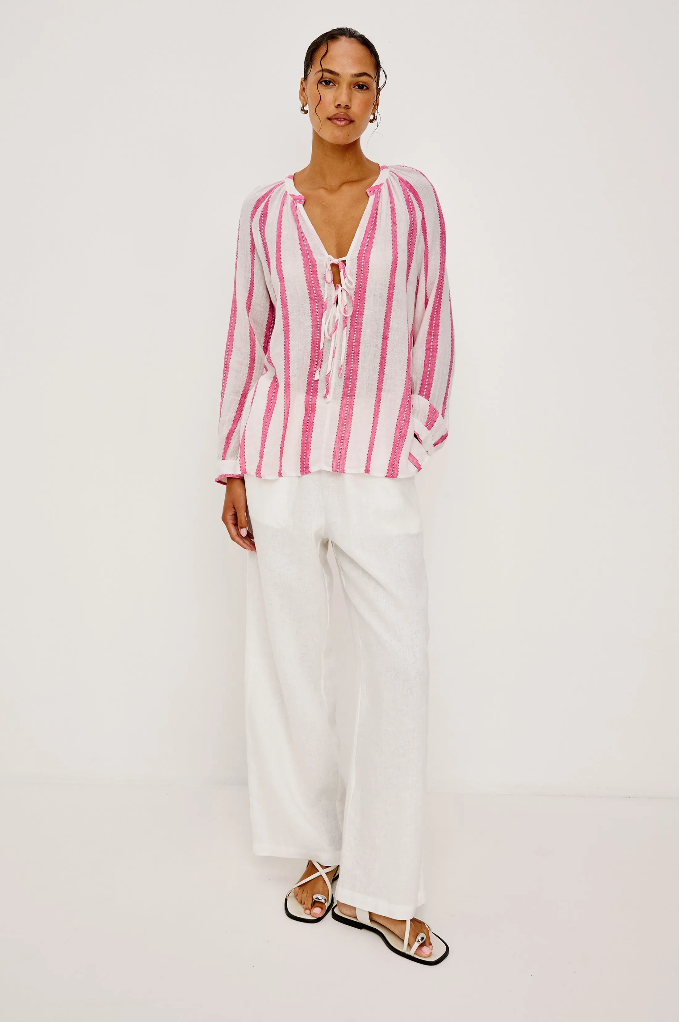 BRIELLE TOP - DELFINE STRIPE sold by Rails product image thumbnail 3