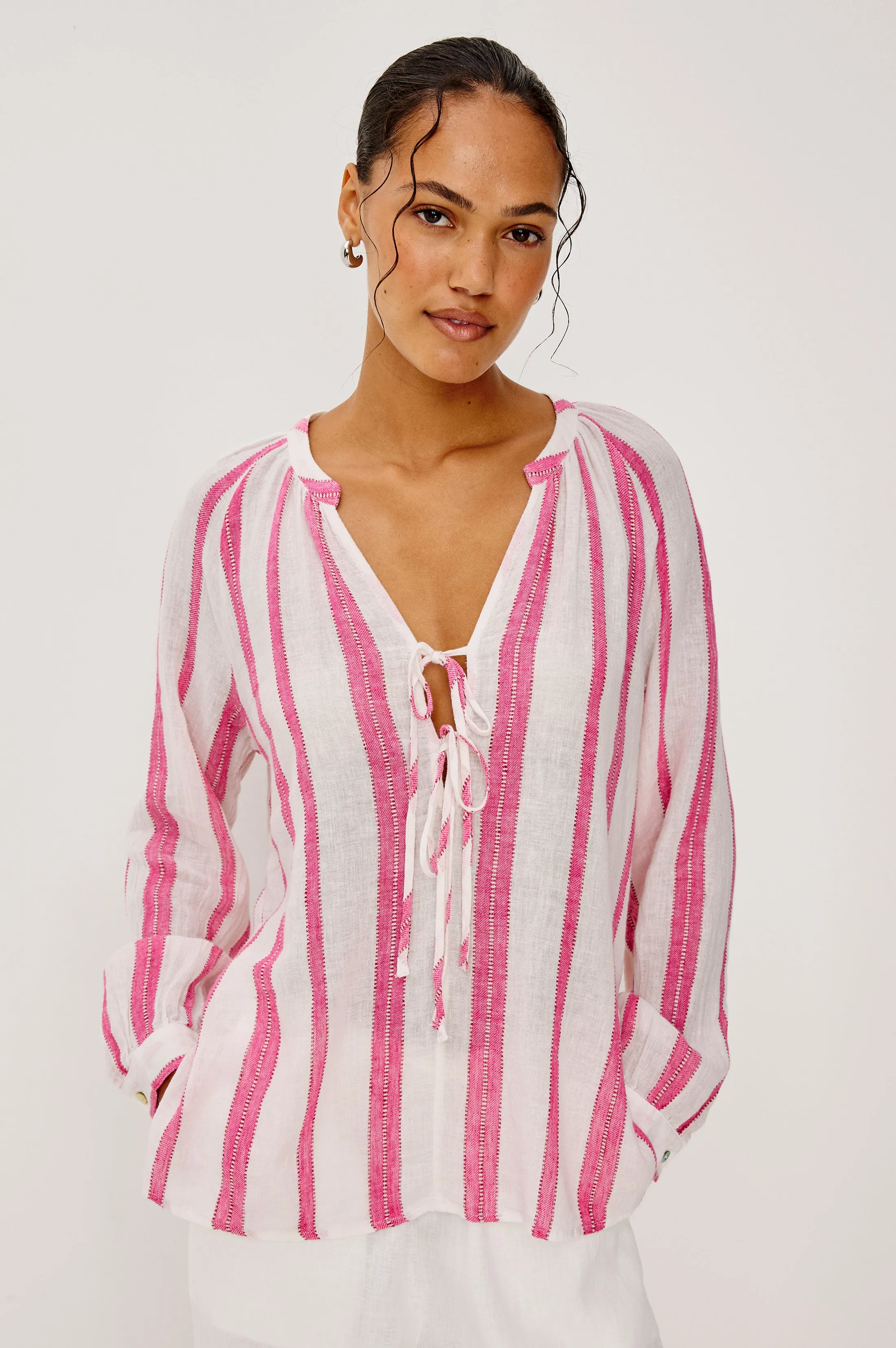 BRIELLE TOP - DELFINE STRIPE sold by Rails product image thumbnail 4