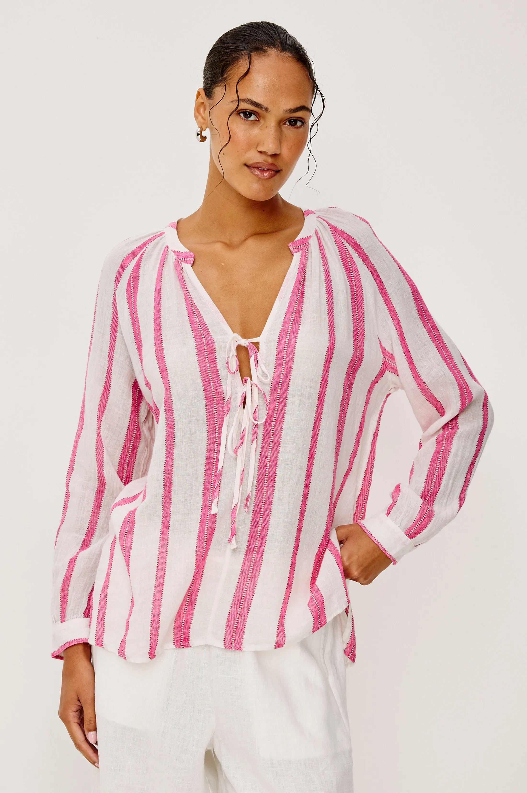 BRIELLE TOP - DELFINE STRIPE sold by Rails