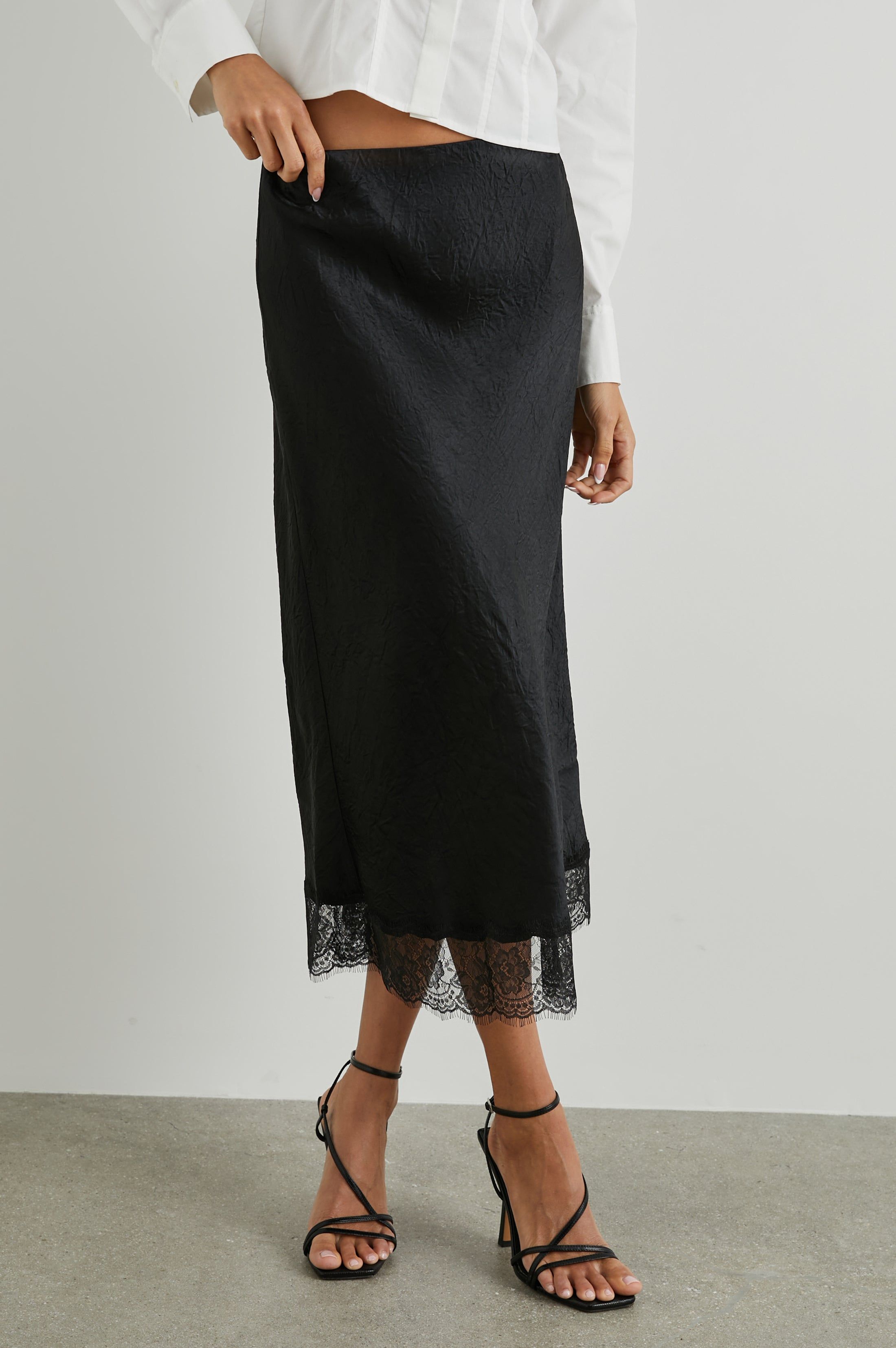EBONY SKIRT - BLACK sold by Rails