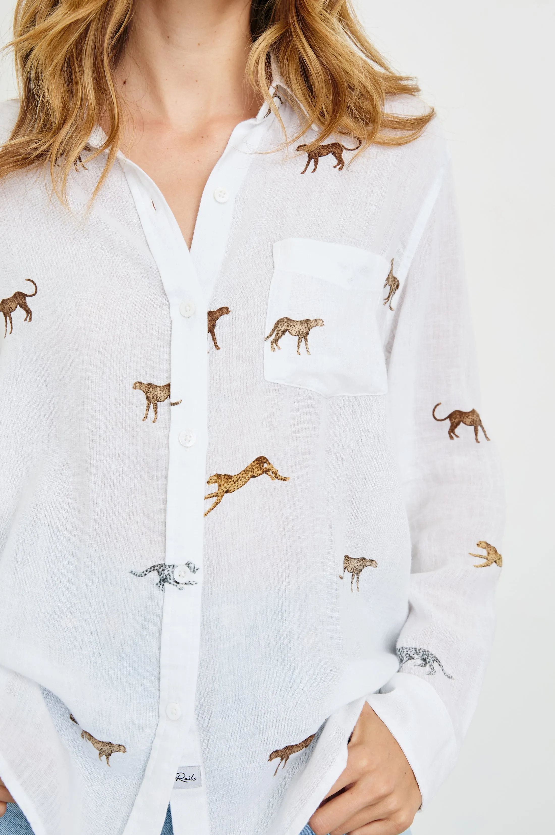CHARLI SHIRT - SAFARI CHEETAH sold by Rails product image thumbnail 2