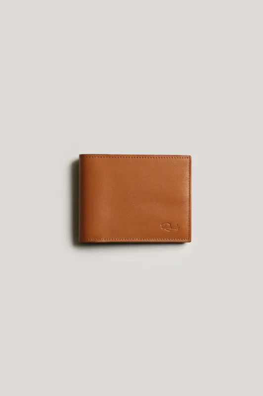 LEATHER BILLFOLD WALLET - COGNAC sold by Rails