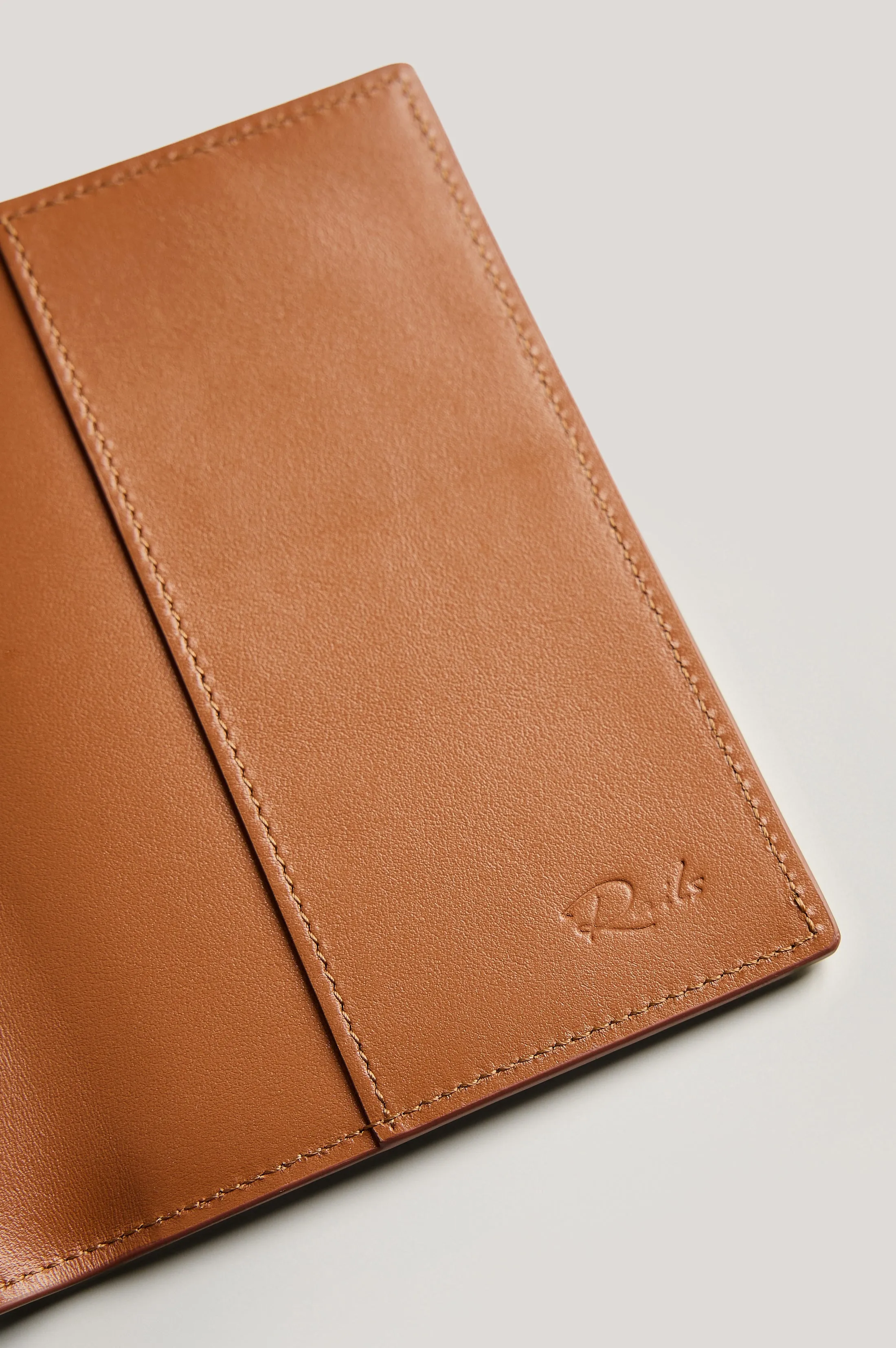 LEATHER PASSPORT HOLDER - COGNAC sold by Rails product image thumbnail 3