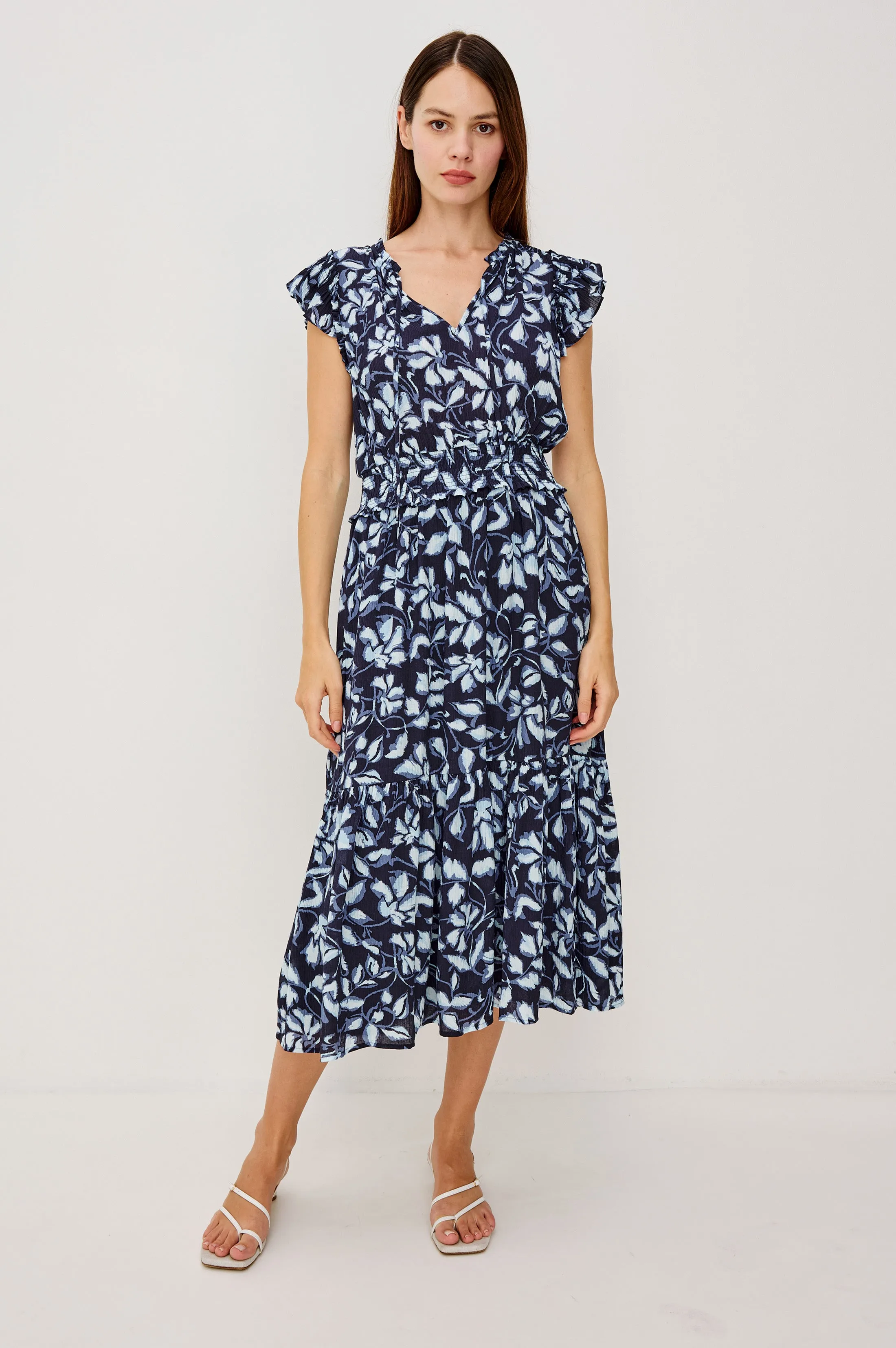 GARDEN DRESS - NAVY JASMINE sold by Rails product image thumbnail 4