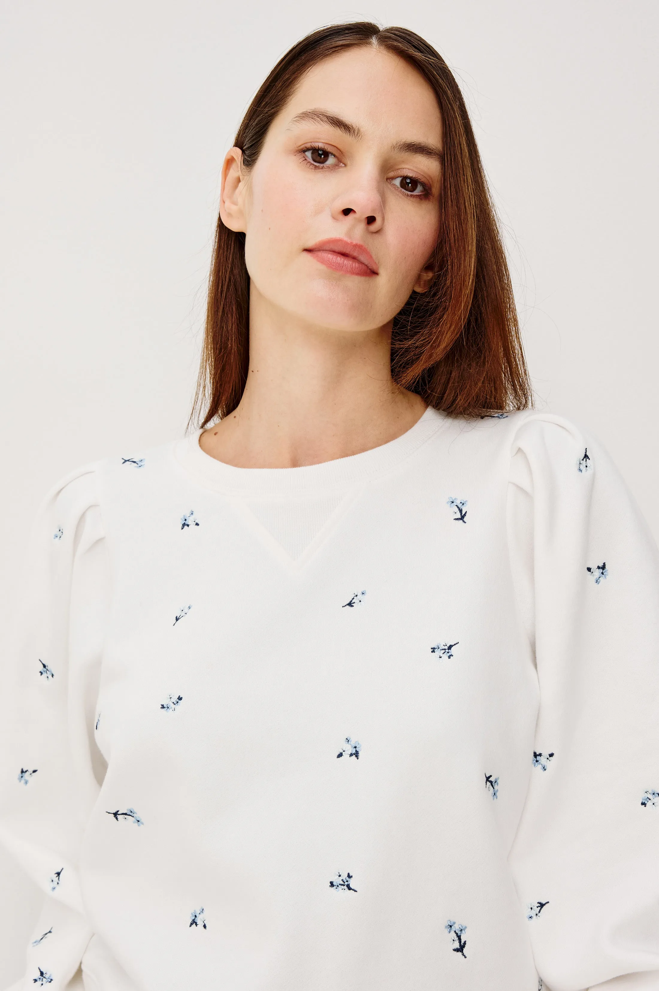 TIFFANY SWEATSHIRT - EMBROIDERED BLUE IRIS sold by Rails product image thumbnail 3