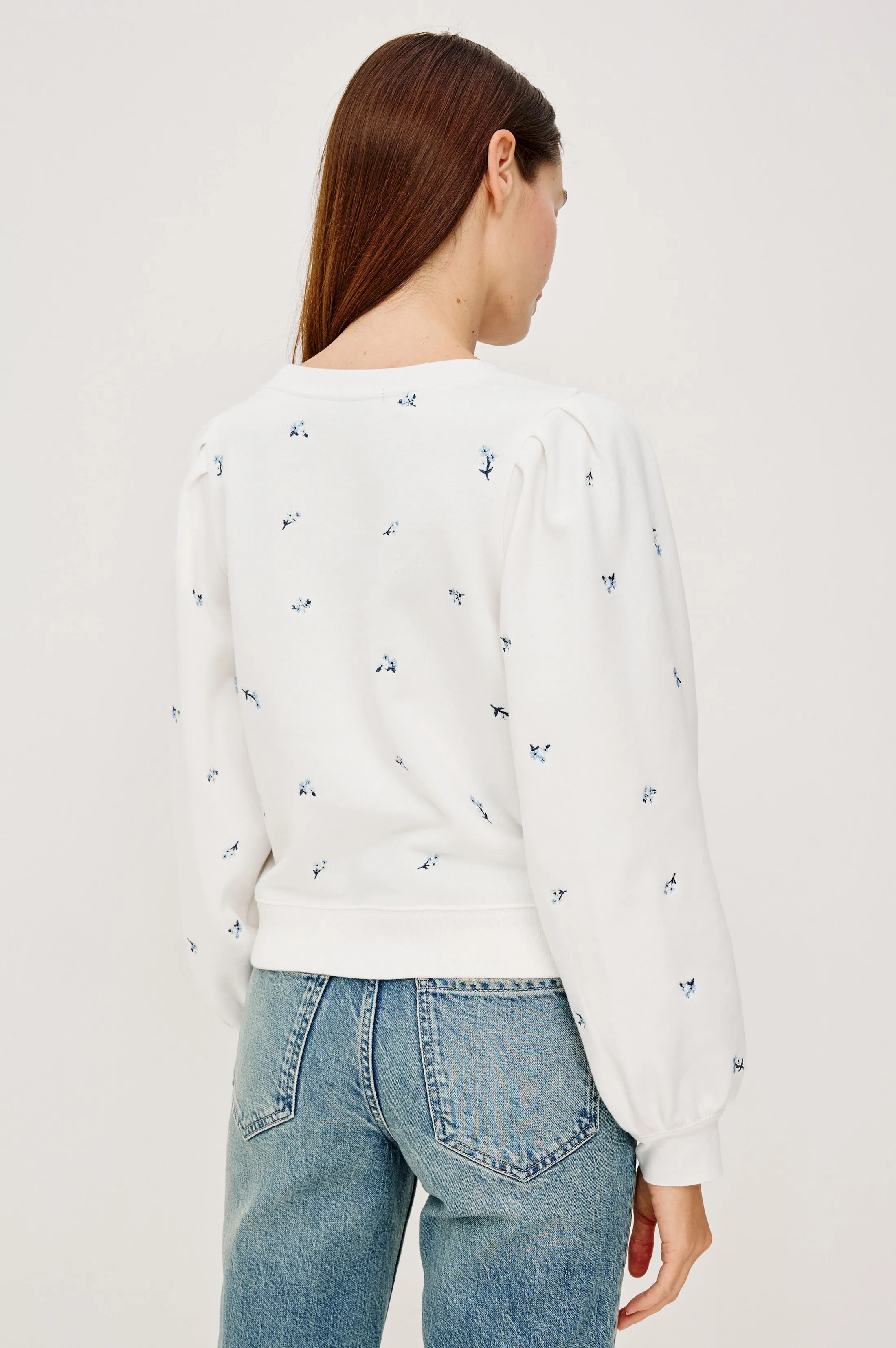 TIFFANY SWEATSHIRT - EMBROIDERED BLUE IRIS sold by Rails product image thumbnail 5