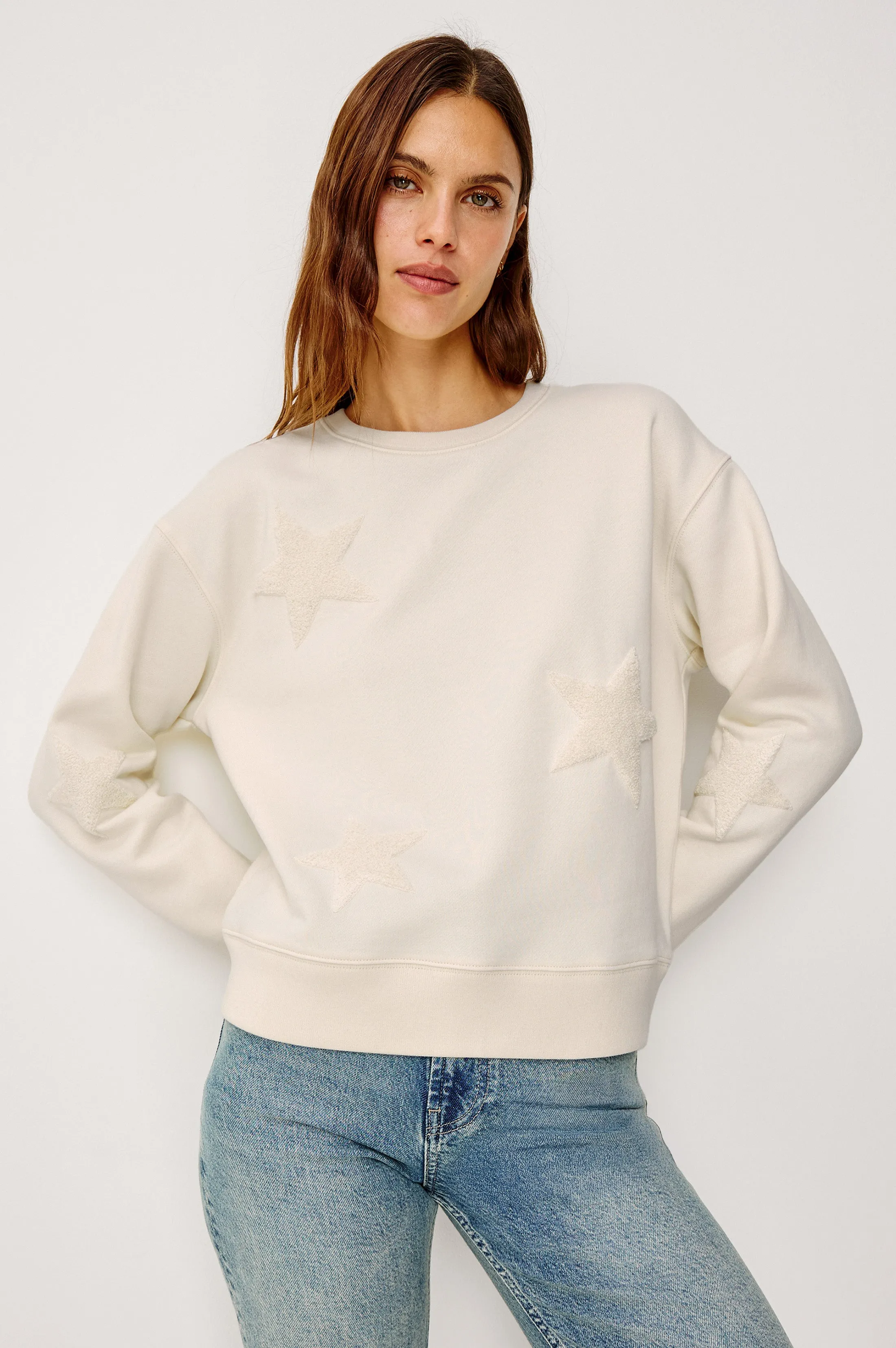 SONIA SWEATSHIRT - IVORY sold by Rails product image thumbnail 4