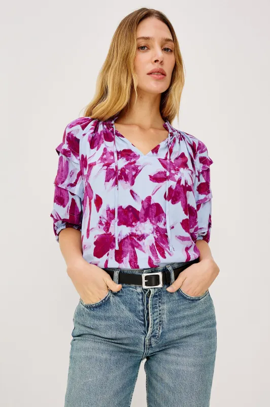 PARIS TOP - BLUE LILY sold by Rails