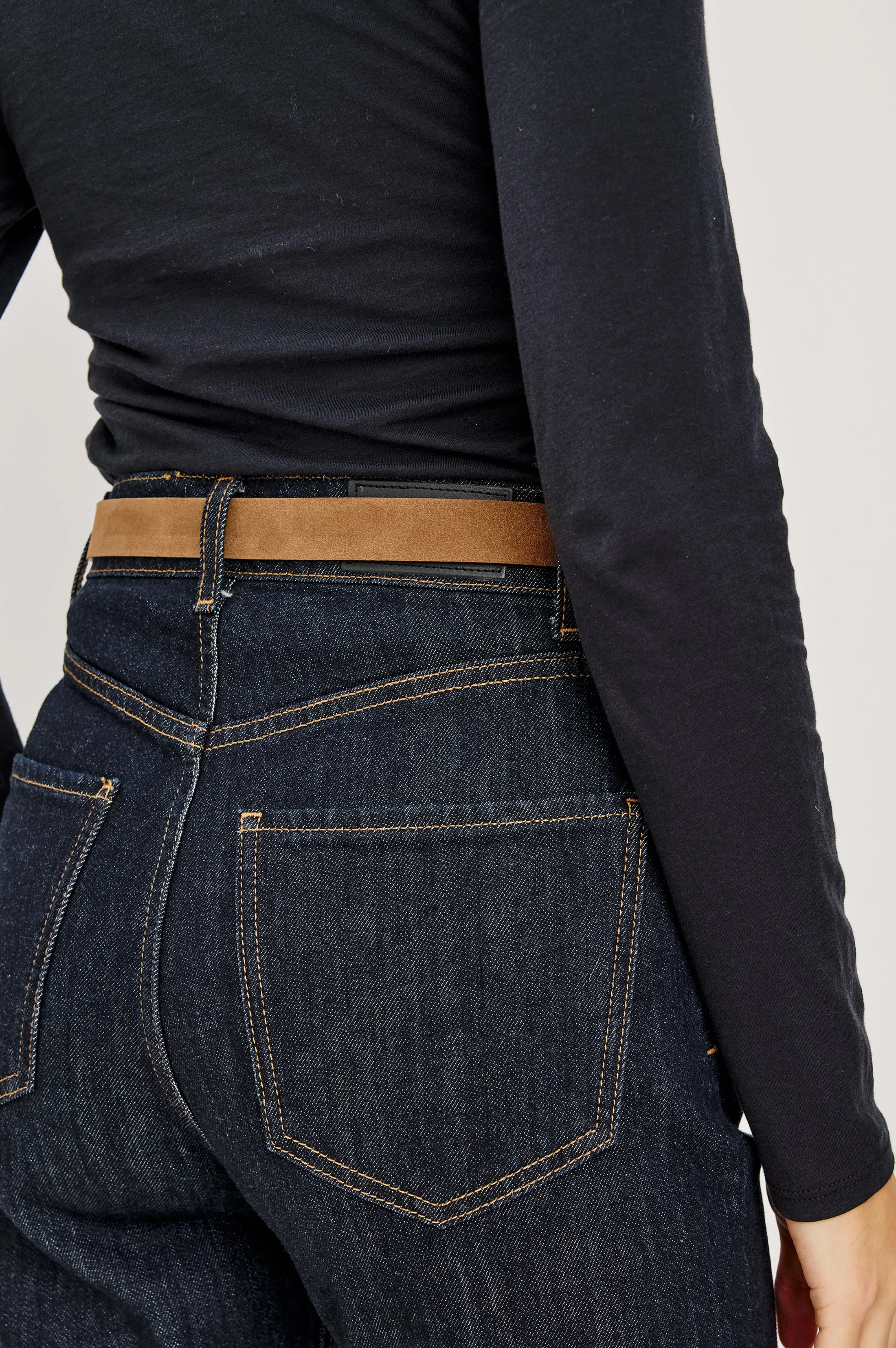 RODEO BELT - BROWN SUEDE sold by Rails product image thumbnail 4