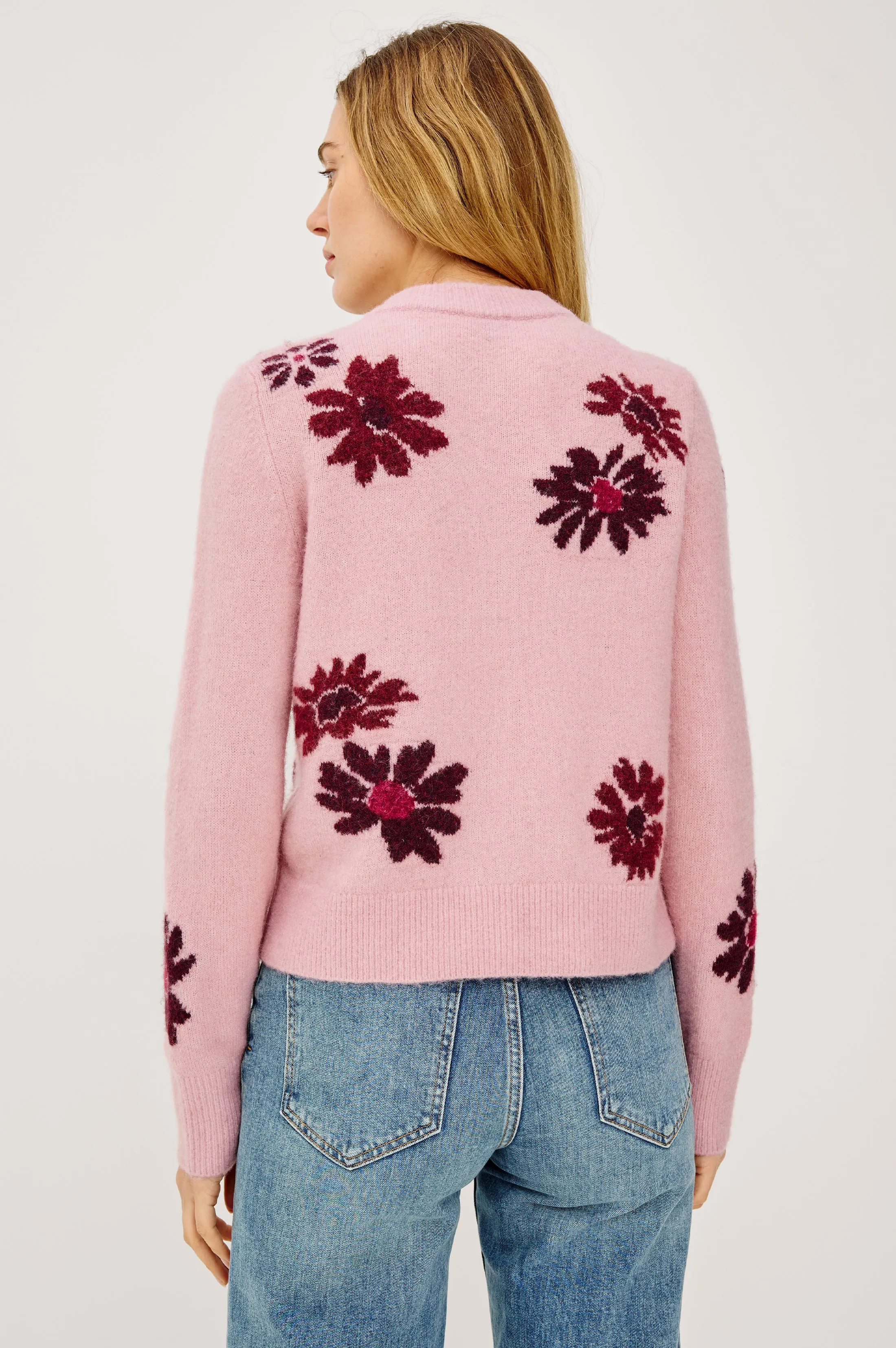 MILLIE CARDIGAN - MAGENTA DAISIES sold by Rails product image thumbnail 5
