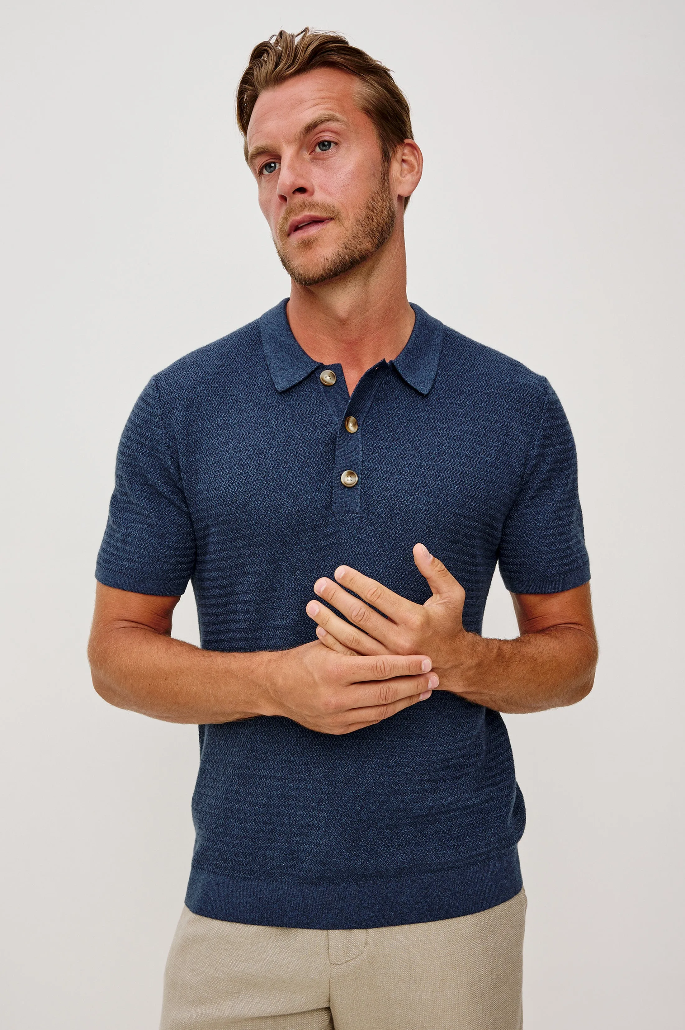 NATHAN POLO SHIRT - HARBOUR sold by Rails product image thumbnail 4