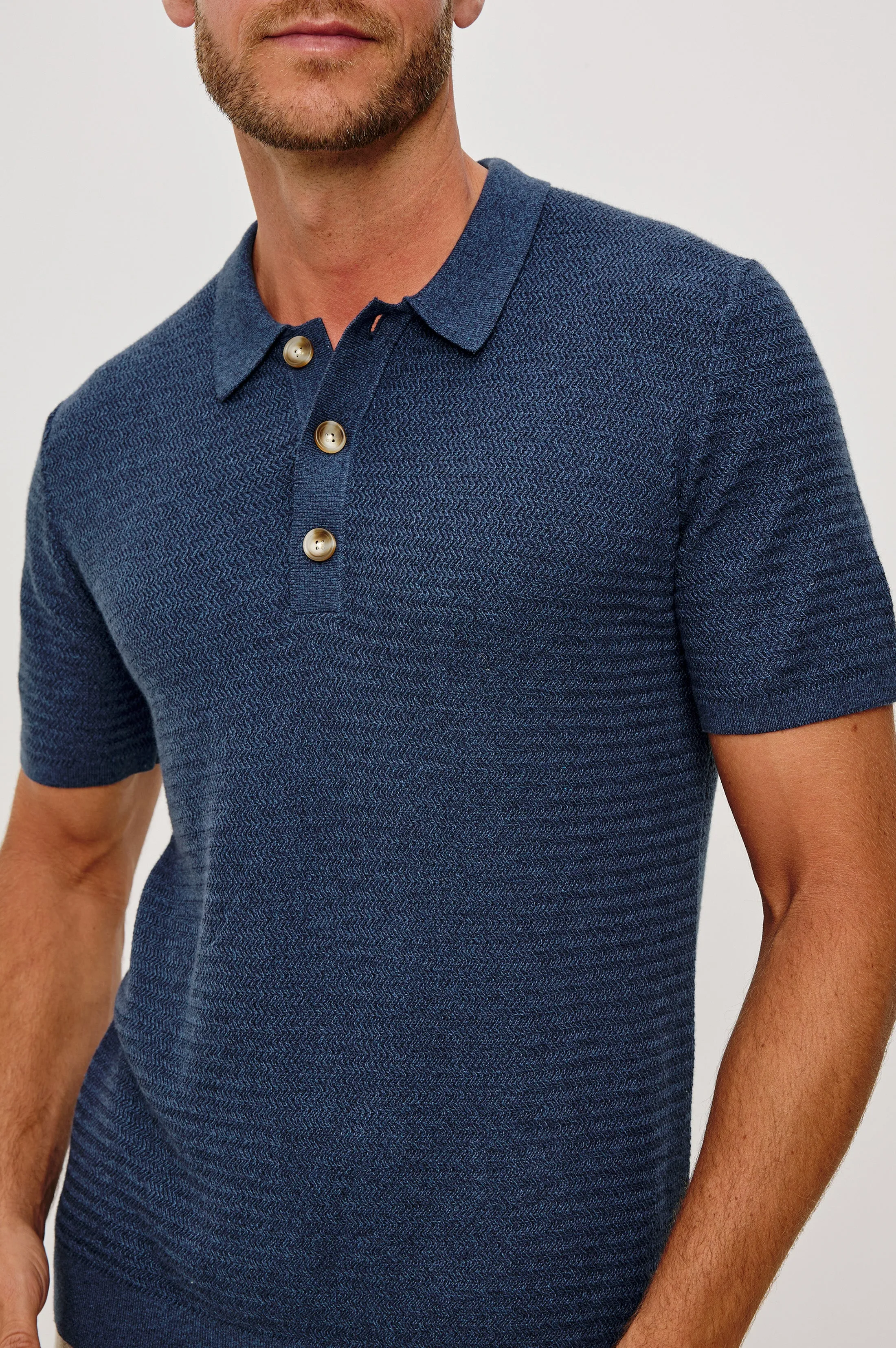 NATHAN POLO SHIRT - HARBOUR sold by Rails product image thumbnail 2