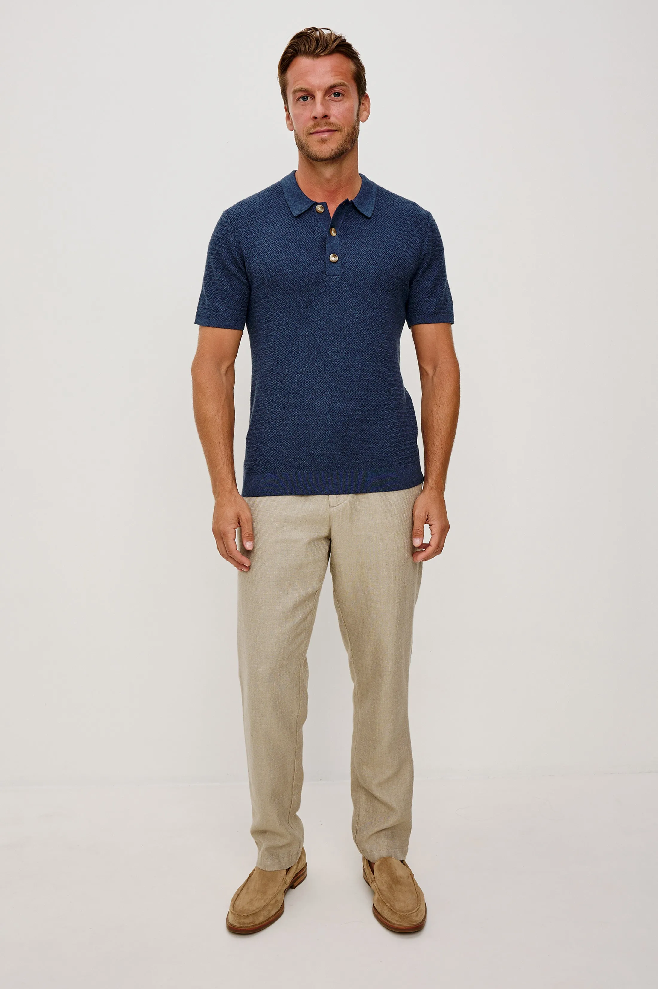 NATHAN POLO SHIRT - HARBOUR sold by Rails product image thumbnail 3