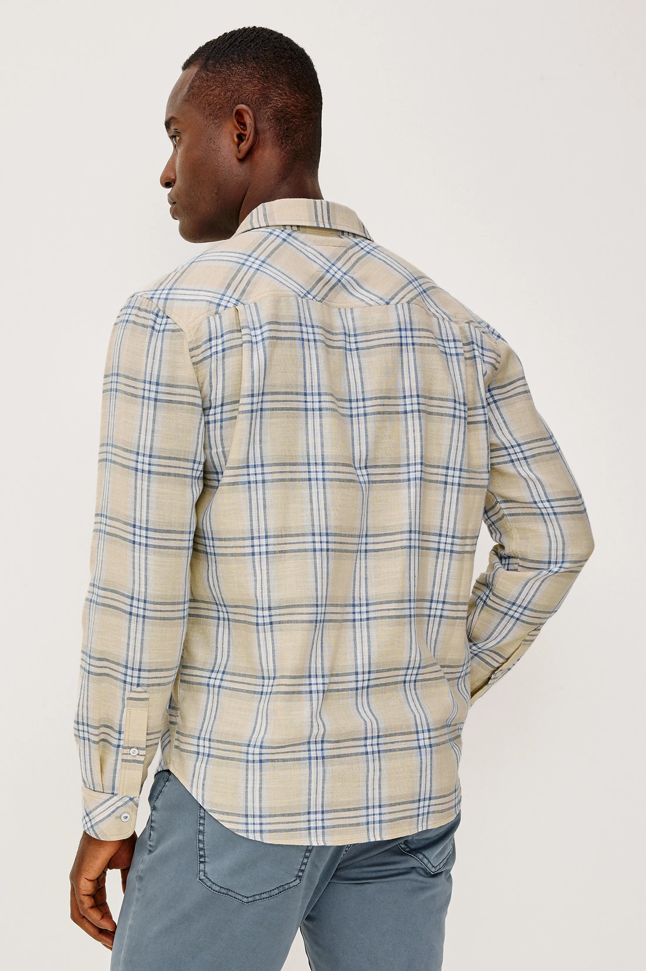 WYATT SHIRT - HORIZON SILVER MIST sold by Rails product image thumbnail 5