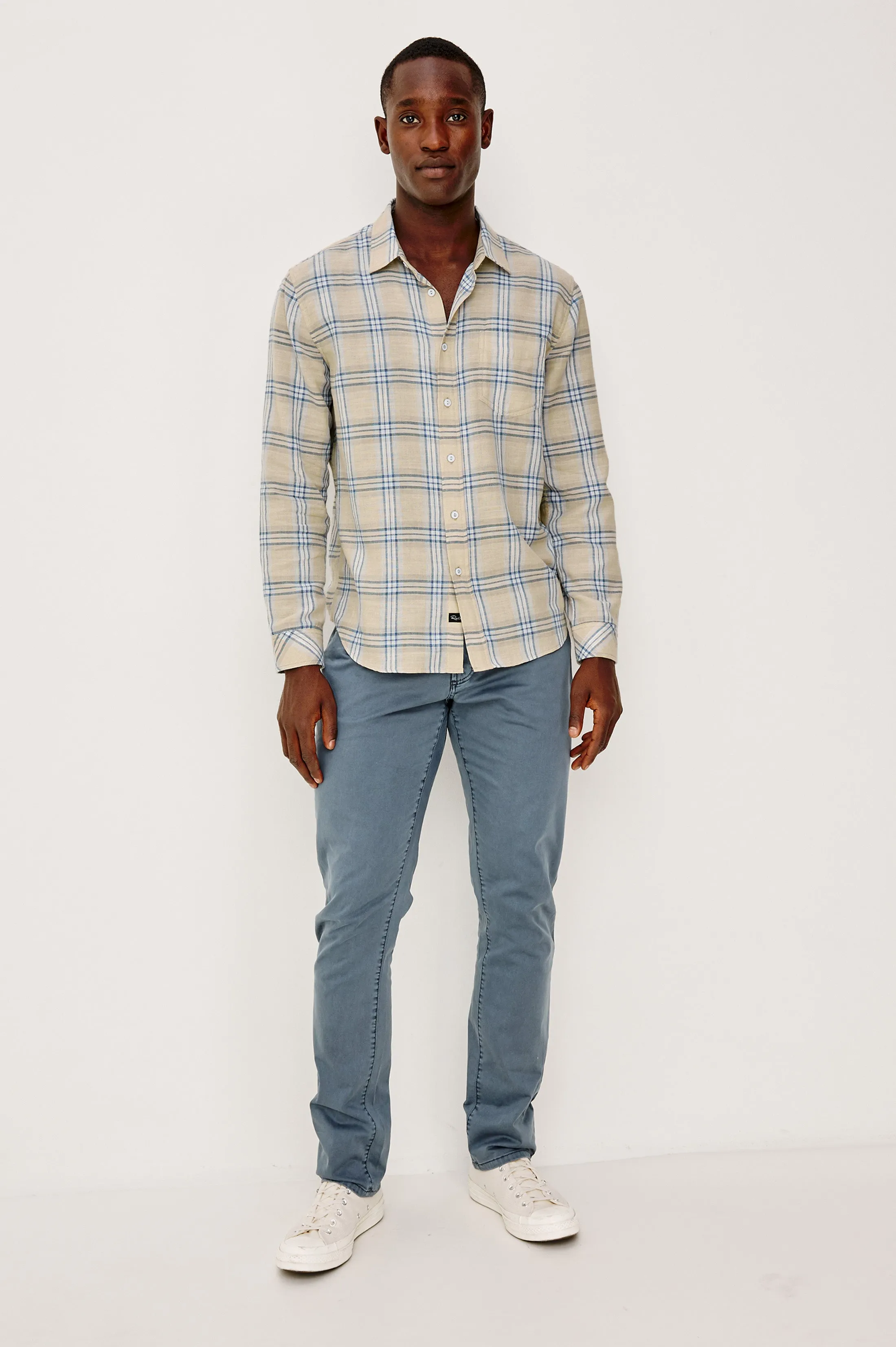 WYATT SHIRT - HORIZON SILVER MIST sold by Rails product image thumbnail 3