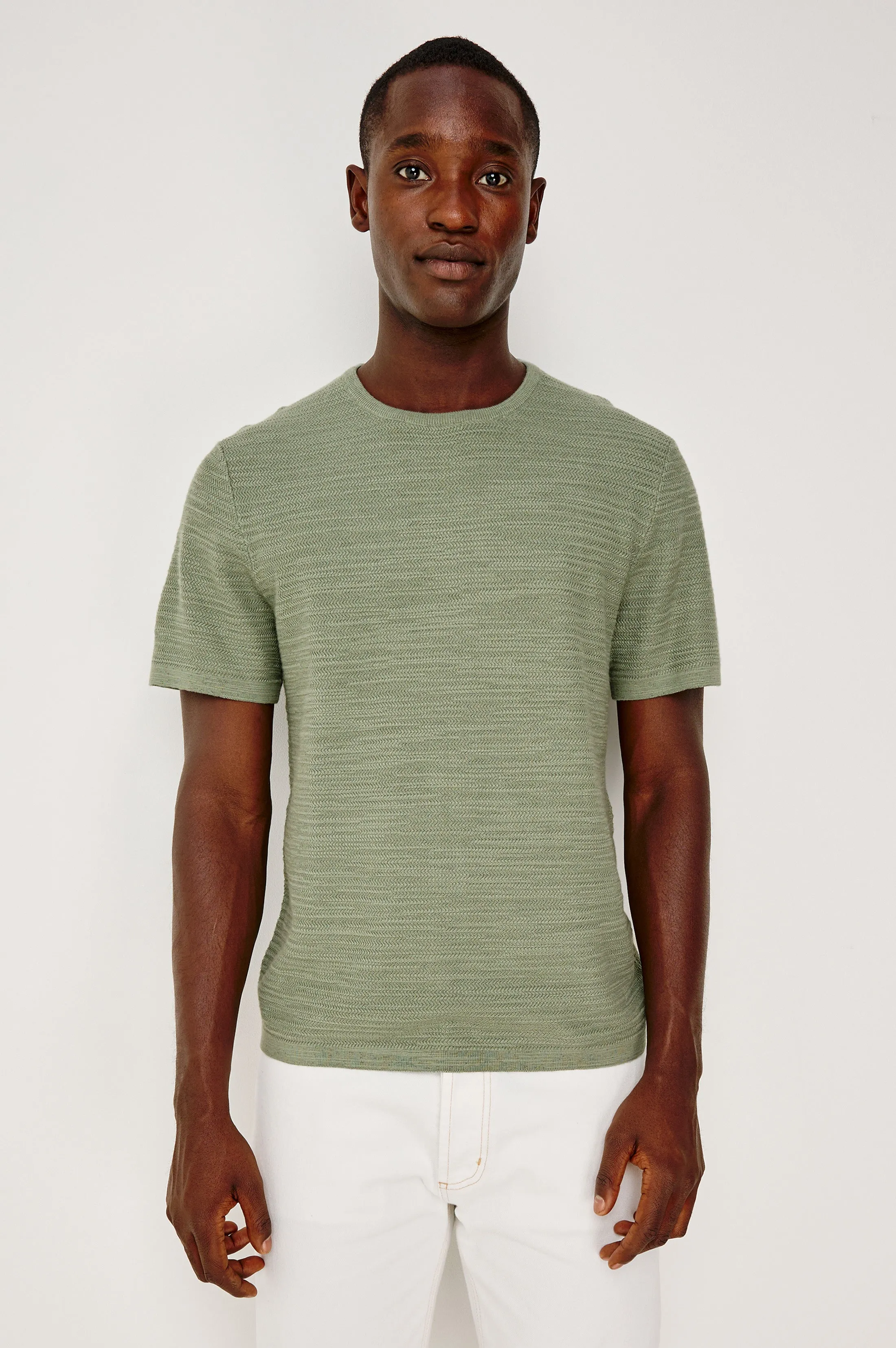 THEO T-SHIRT - SILVER SAGE sold by Rails product image thumbnail 4
