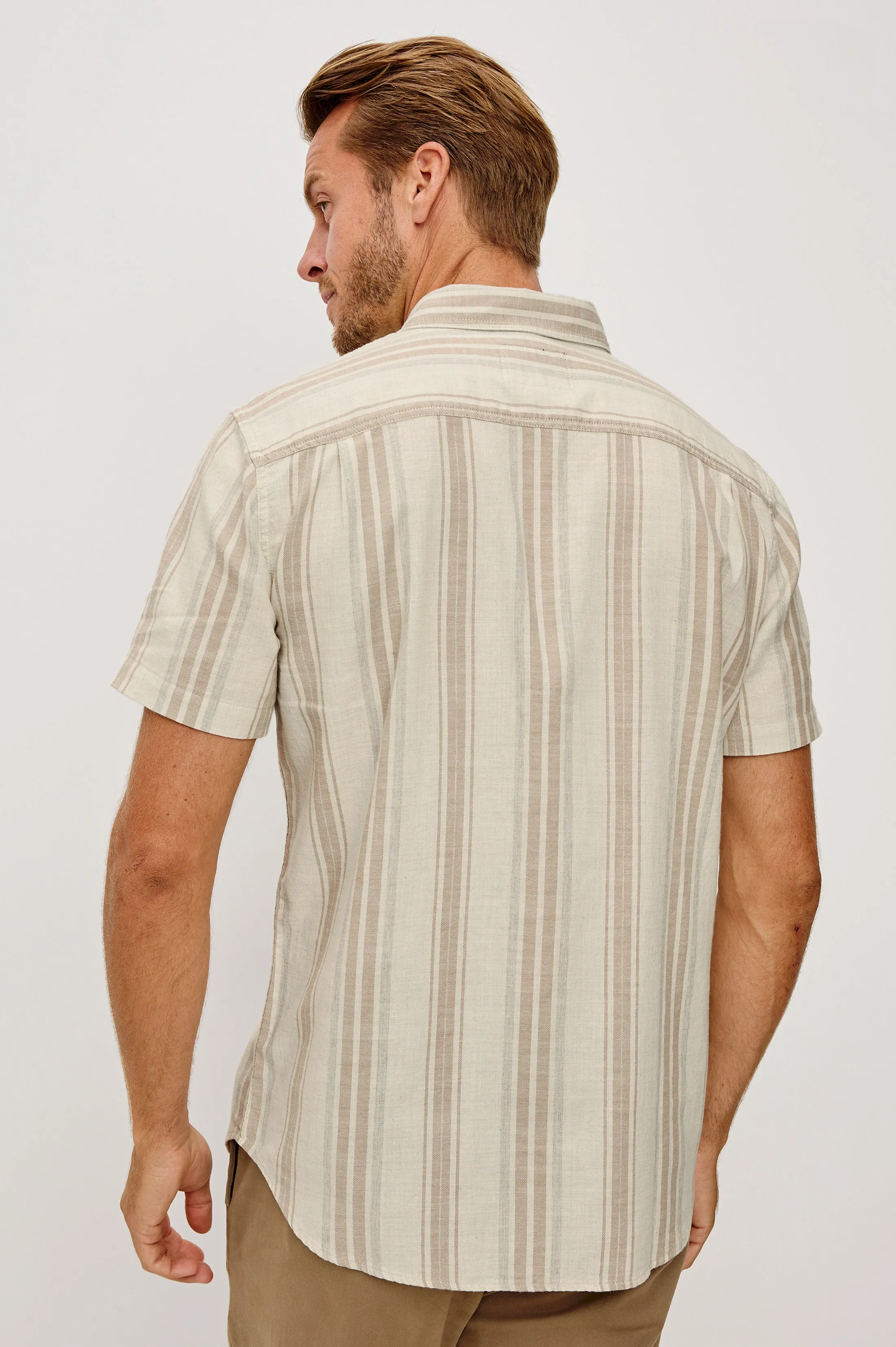 FAIRFAX SHIRT - HEATHER DUNE STRIPE sold by Rails product image thumbnail 5