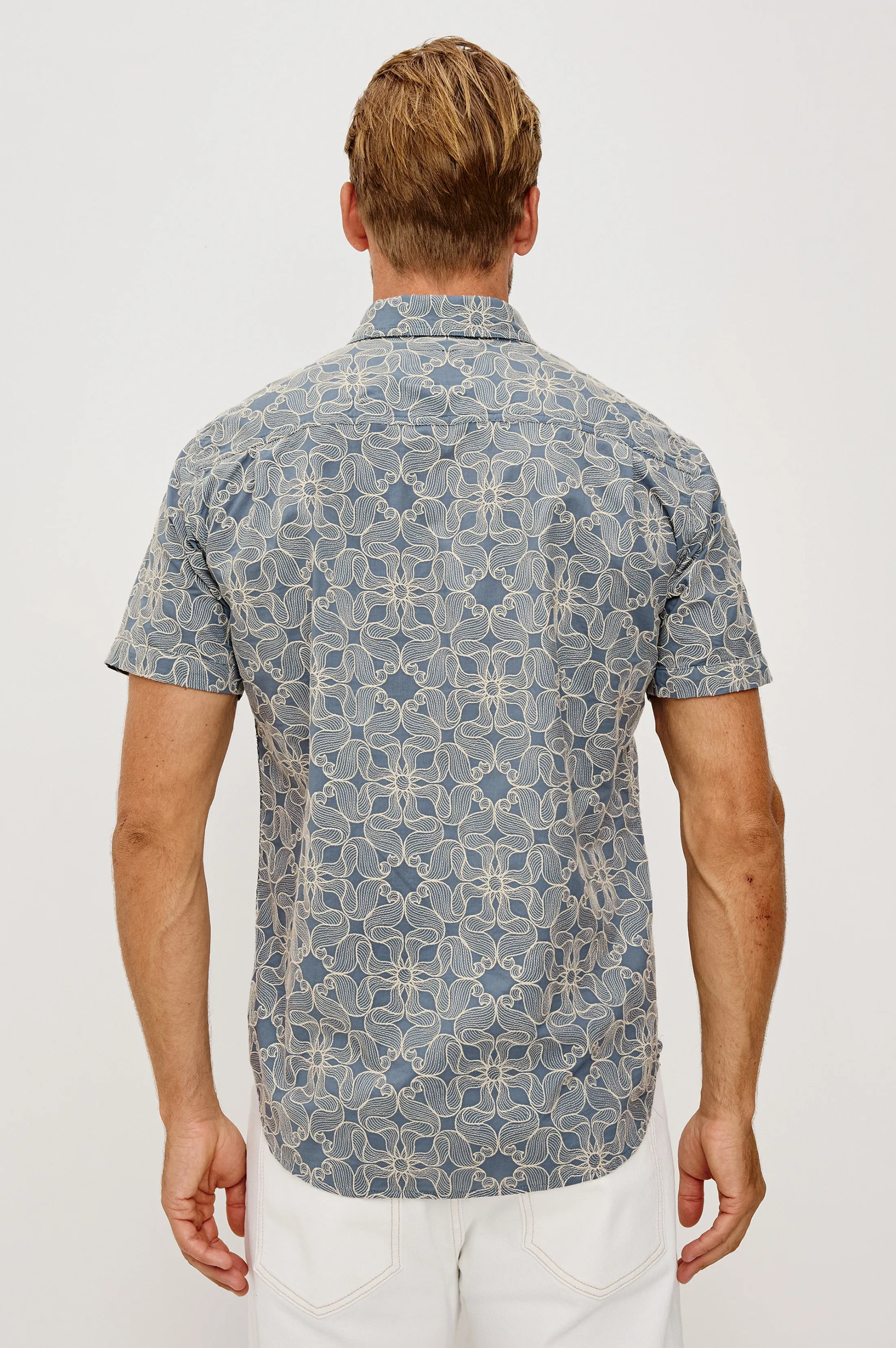 HALE SHIRT - WHIRLING DAISY STEEL sold by Rails product image thumbnail 5