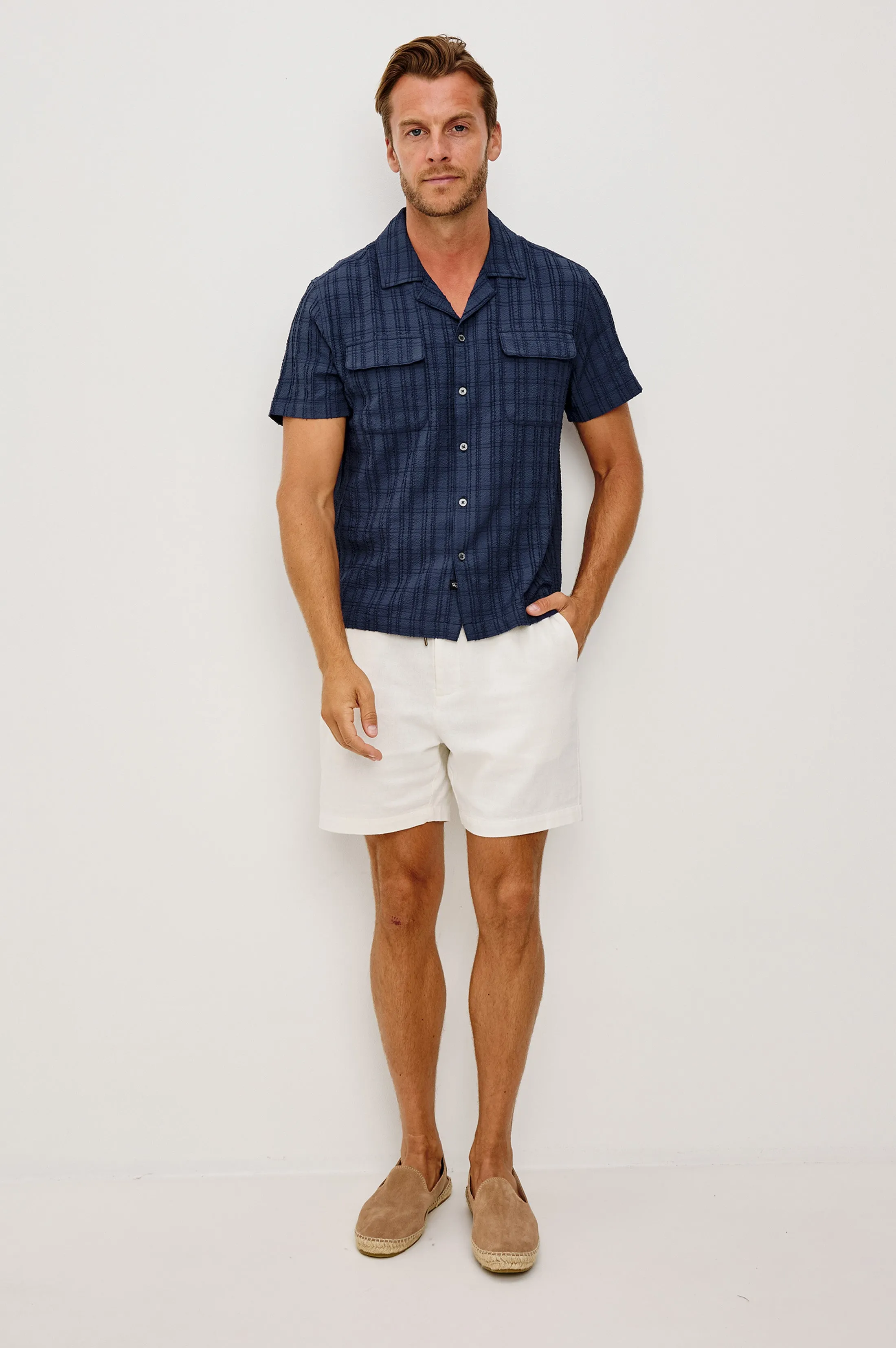 ROOK SHIRT - NAVY sold by Rails product image thumbnail 3