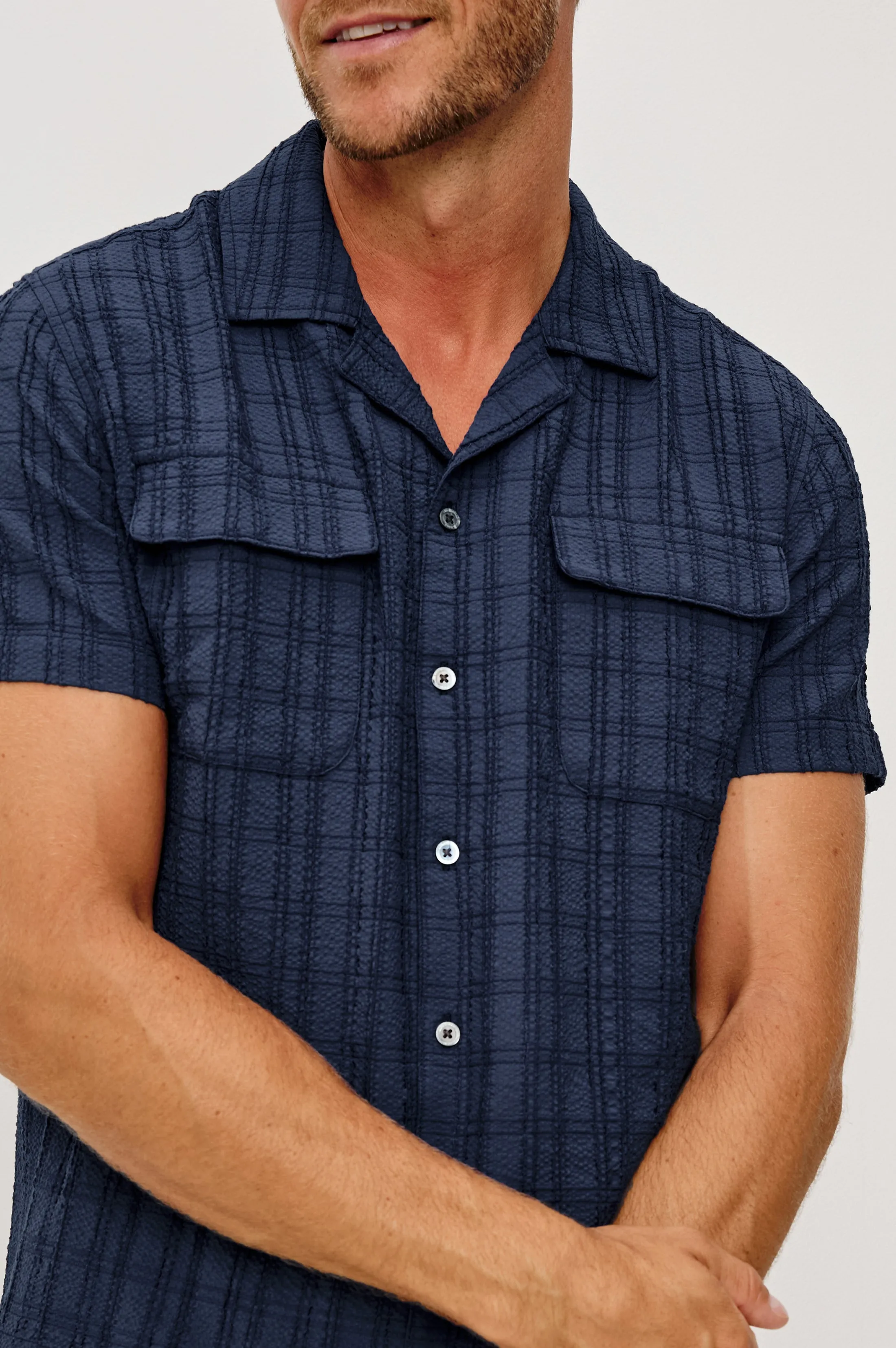 ROOK SHIRT - NAVY sold by Rails product image thumbnail 5