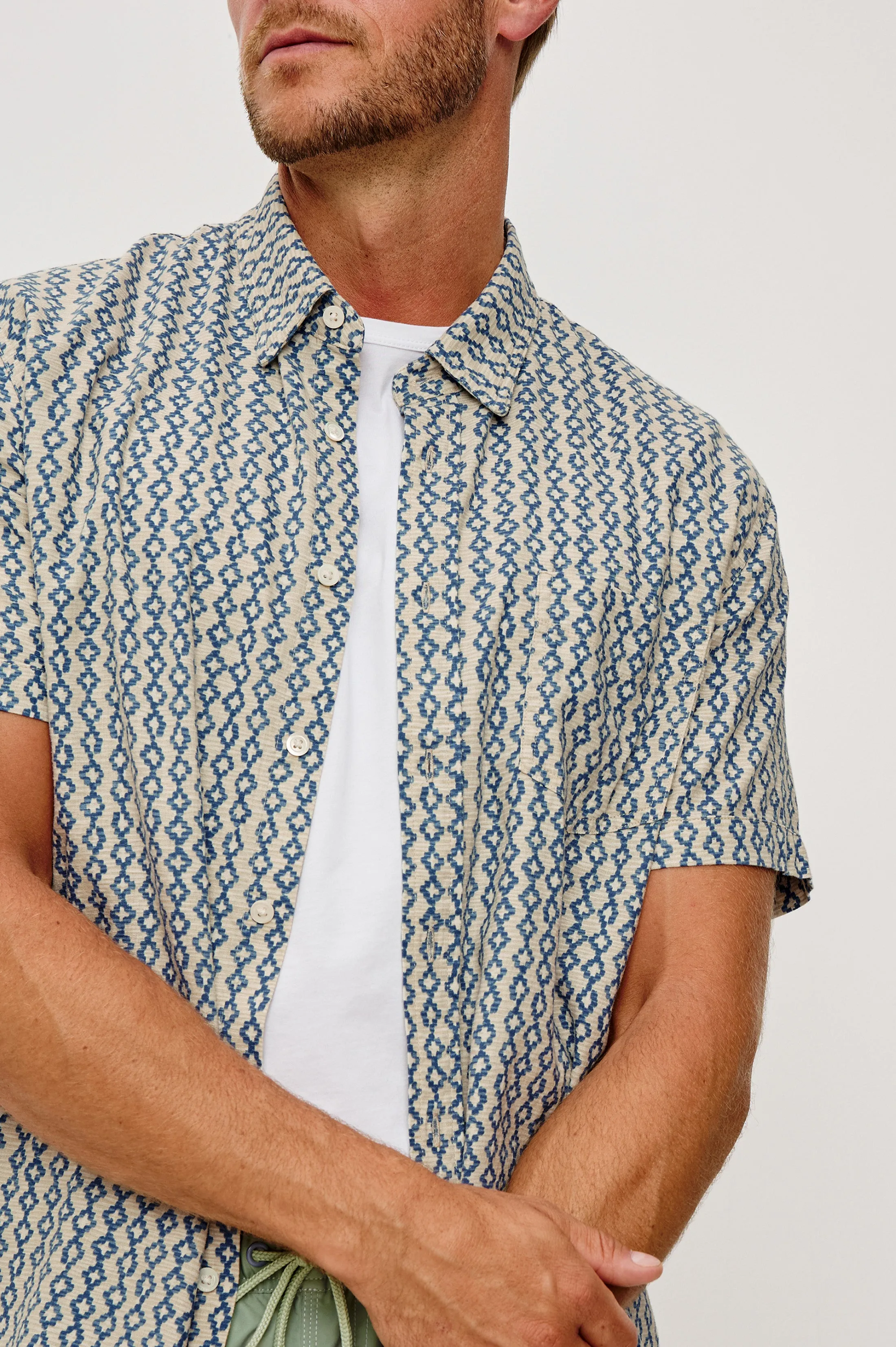 CARSON SHIRT - WAVY BATIK COAST sold by Rails