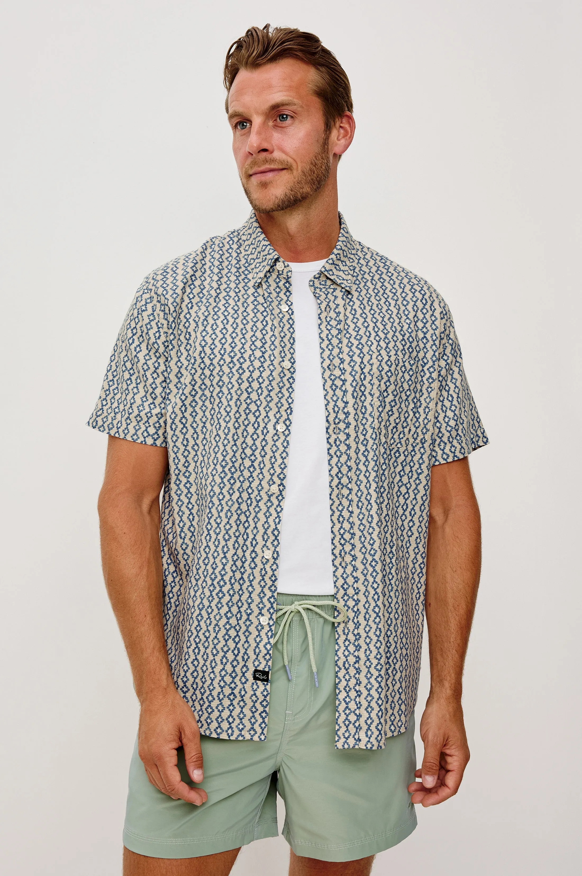 CARSON SHIRT - WAVY BATIK COAST sold by Rails product image thumbnail 3