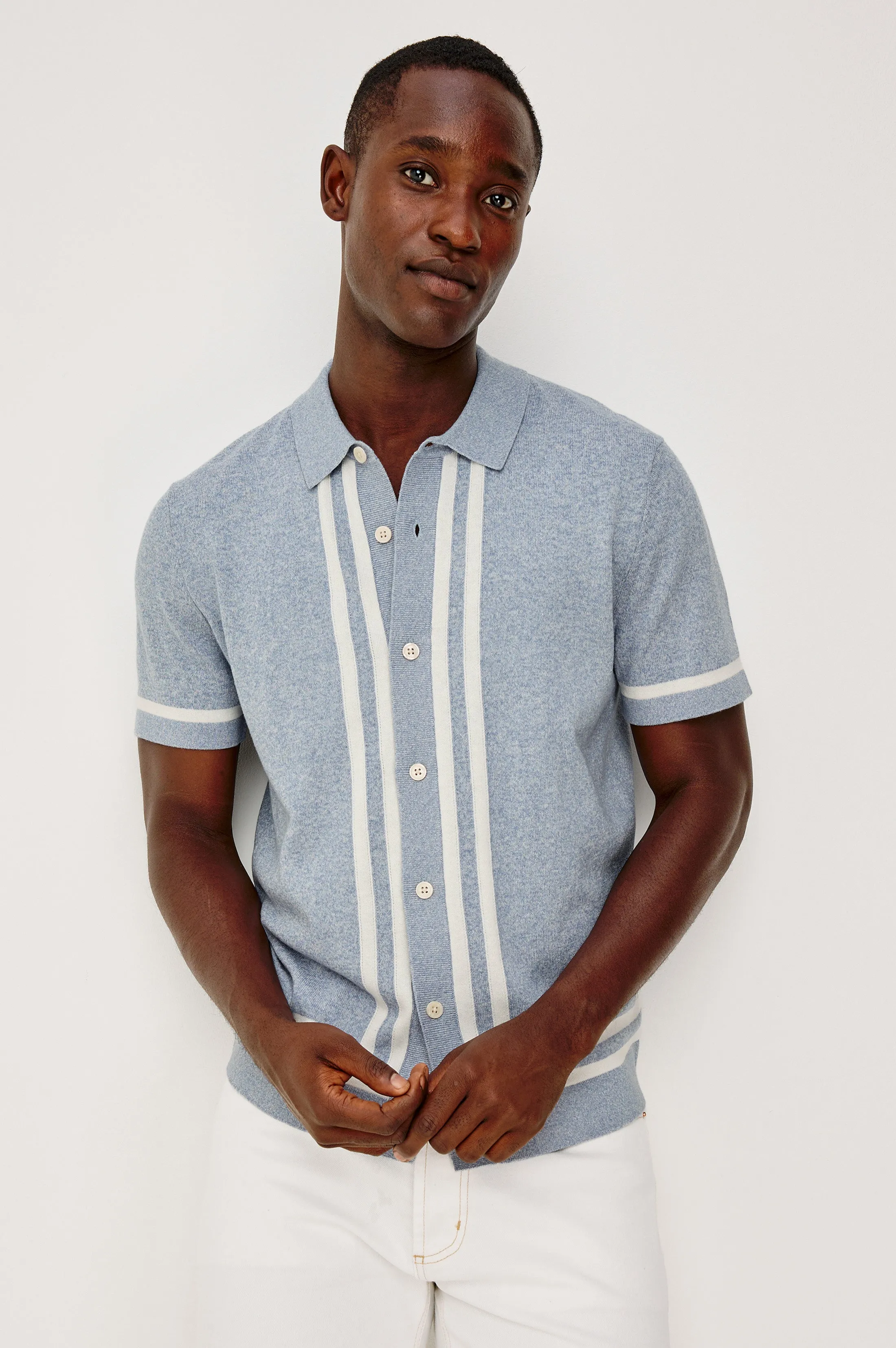 LEO SHIRT - SKY WHITE sold by Rails product image thumbnail 4