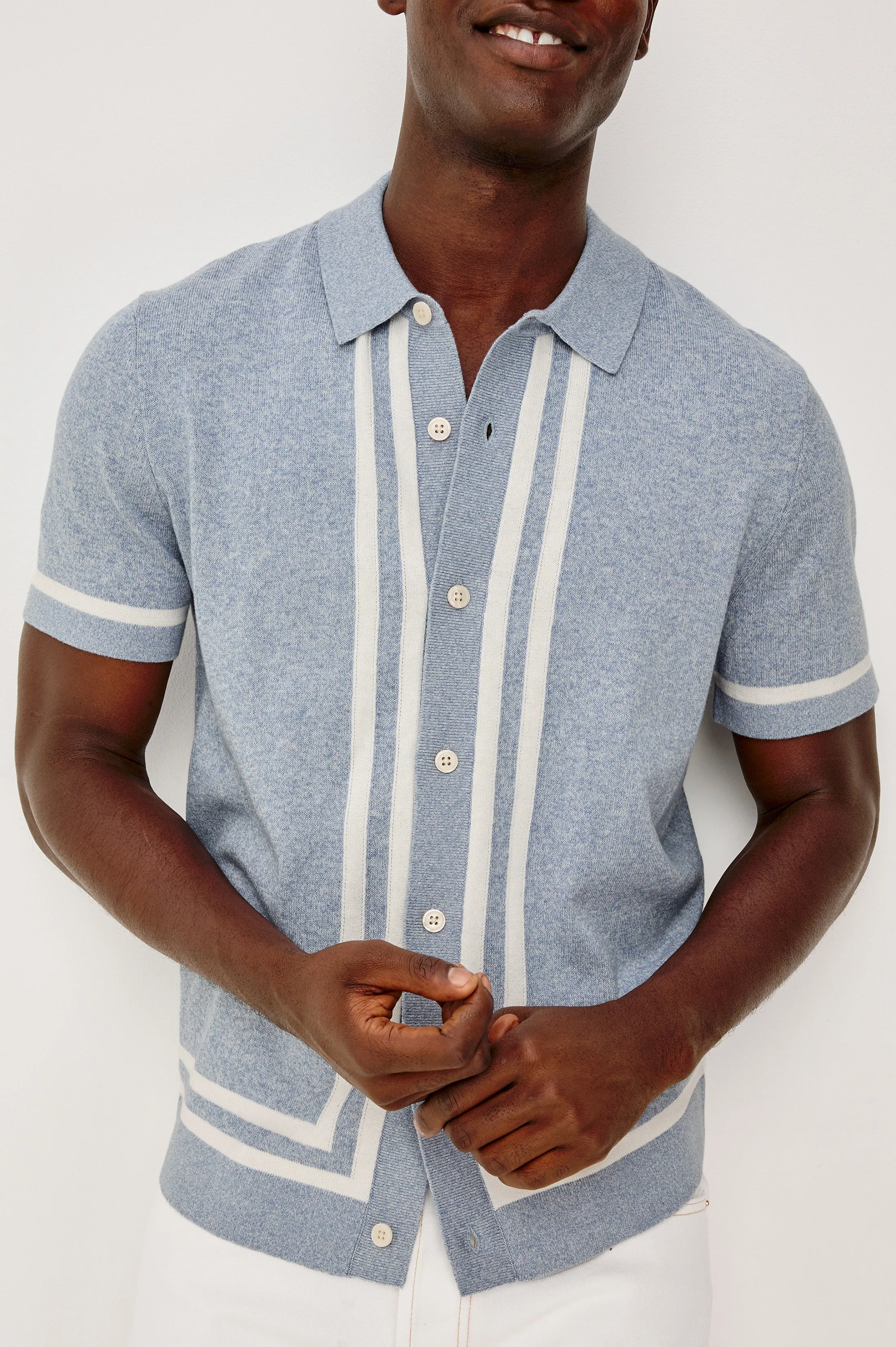 LEO SHIRT - SKY WHITE sold by Rails product image thumbnail 2