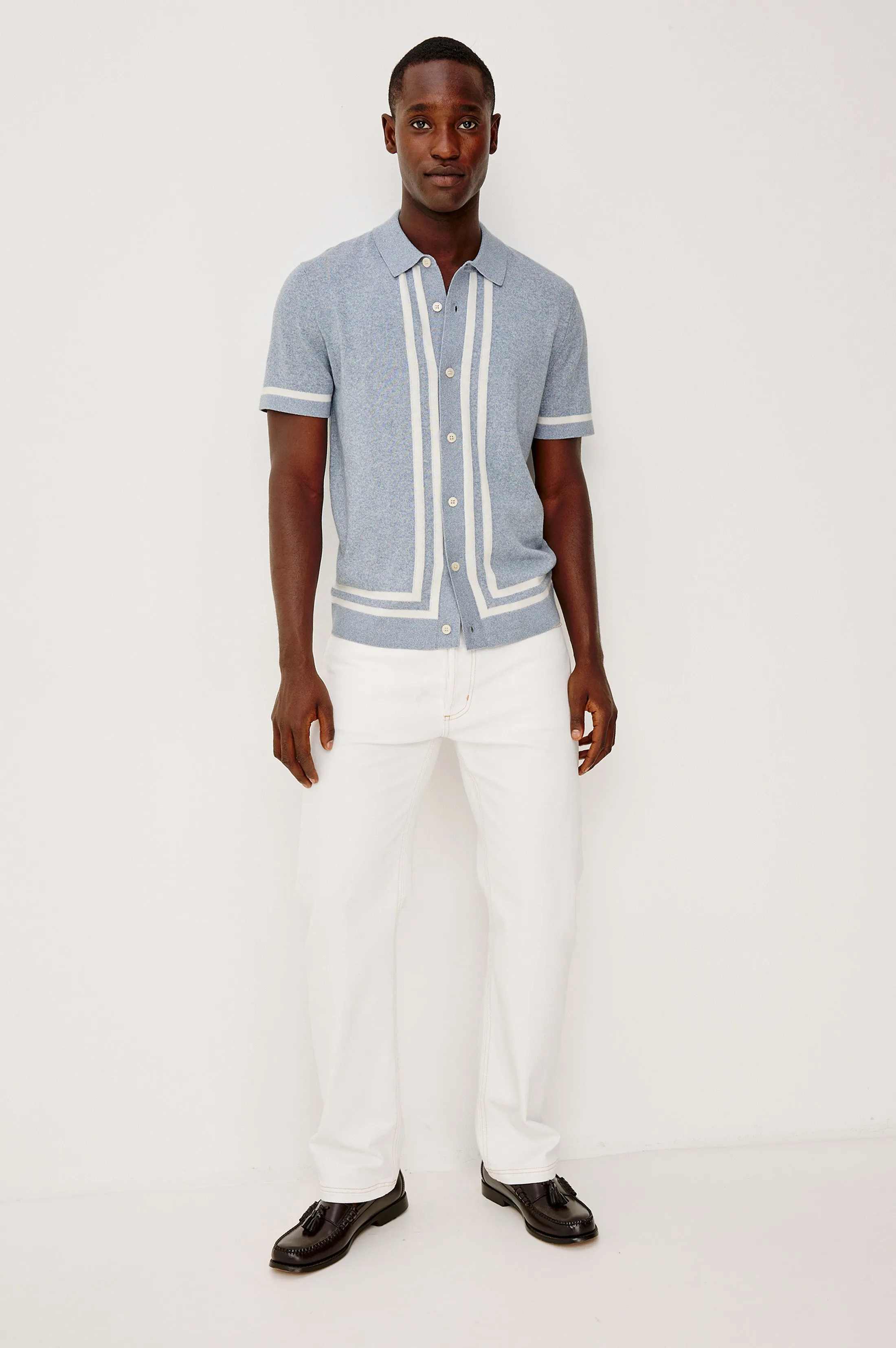 LEO SHIRT - SKY WHITE sold by Rails product image thumbnail 3