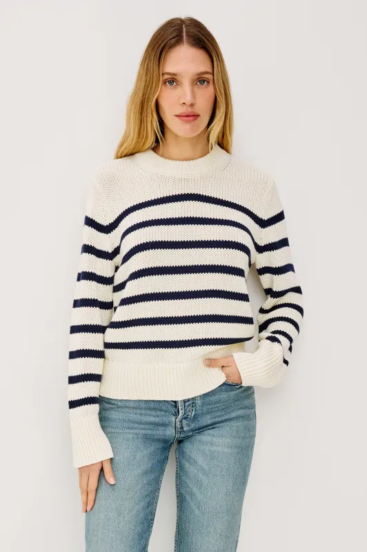 ALISE SWEATER - IVORY NAVY STRIPE sold by Rails