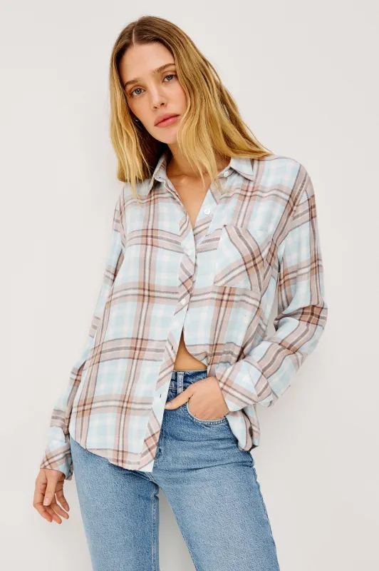 HUNTER SHIRT - CHAMBRAY IVORY DUNE sold by Rails