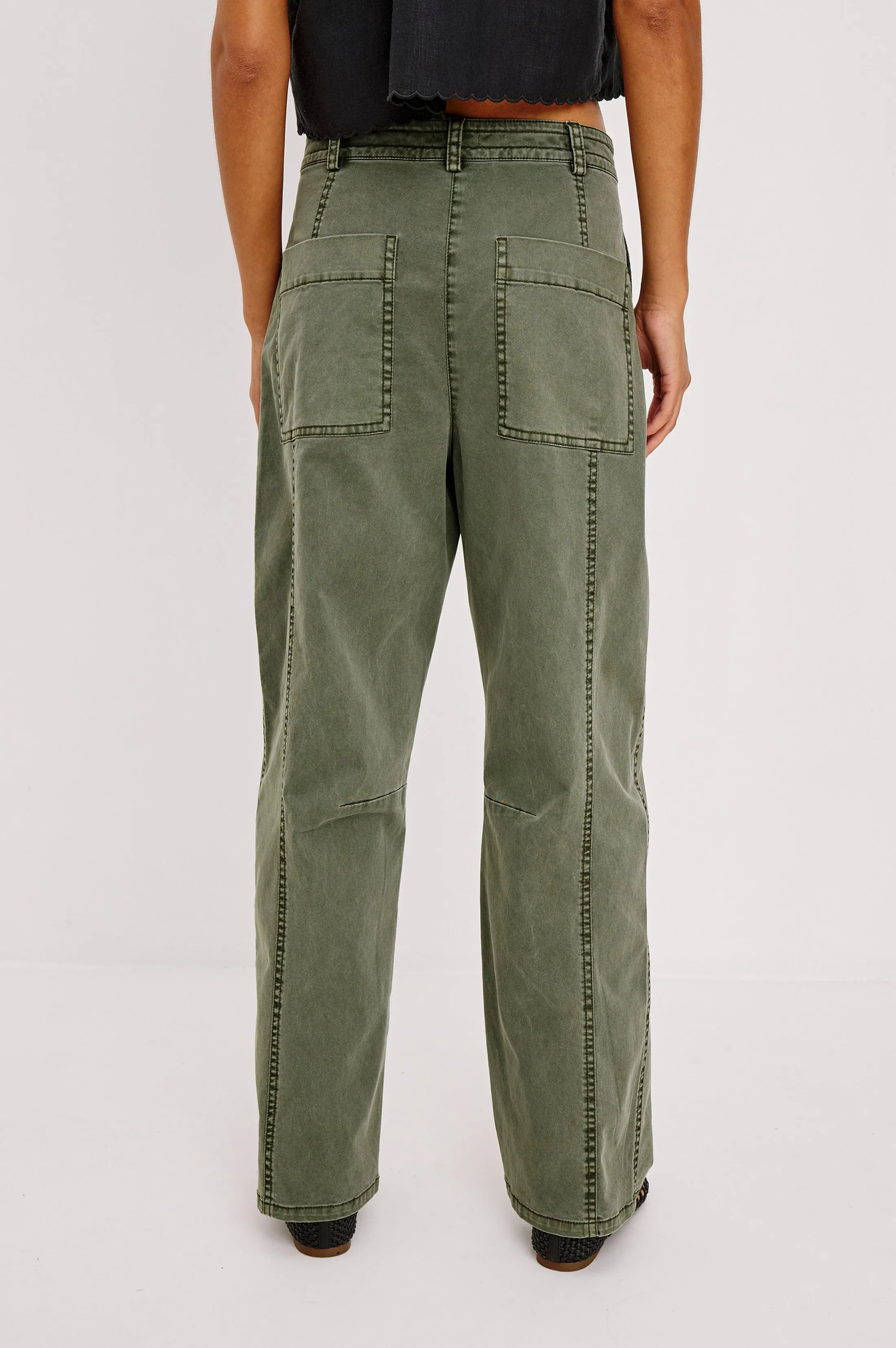 LUNAR PANT - MILITARY OLIVE sold by Rails product image thumbnail 4