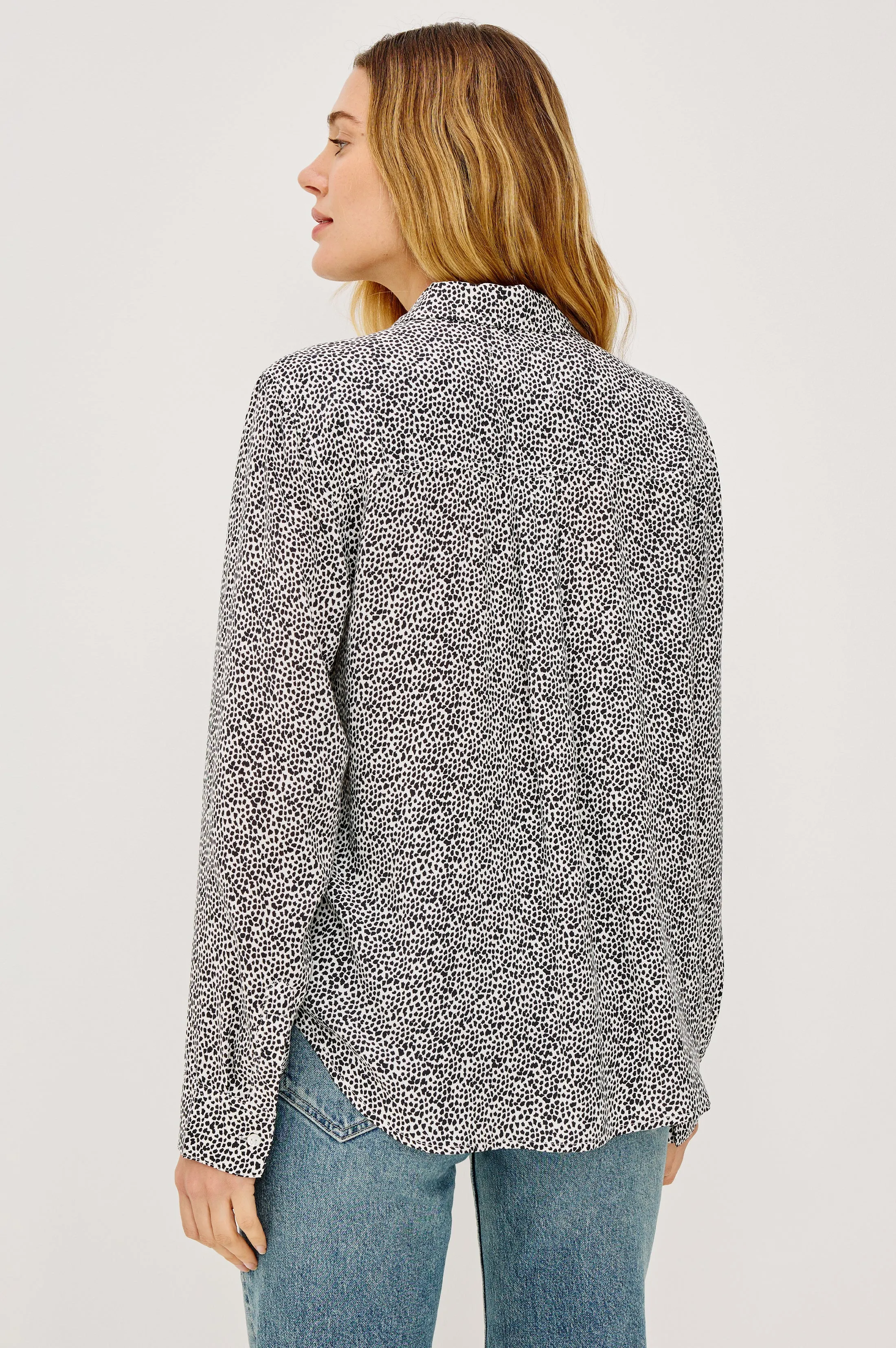 JOSEPHINE SHIRT - IVORY MICRO SPOTS sold by Rails product image thumbnail 5