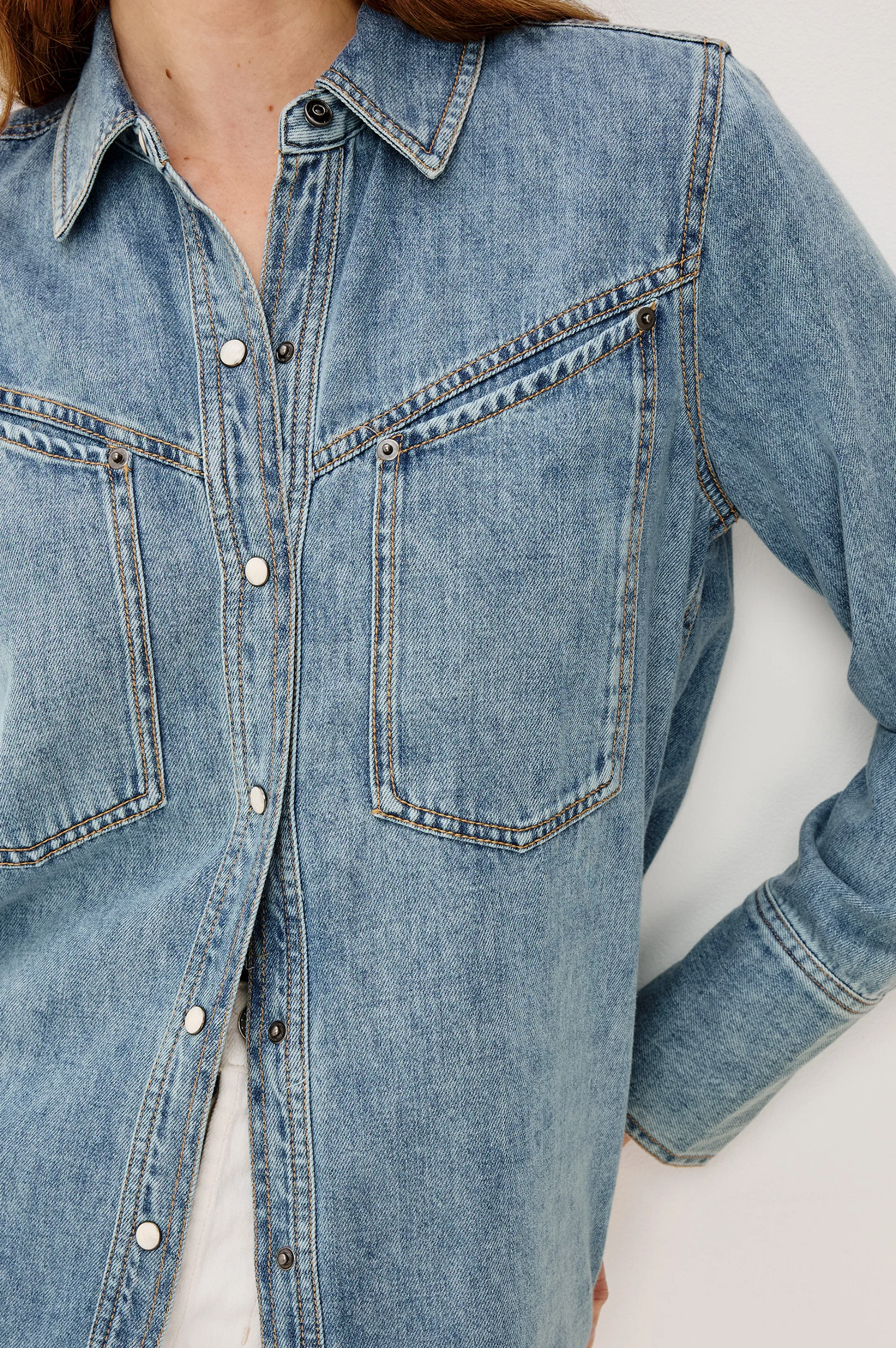 ACTON SHIRT - WESTERN BLUE sold by Rails product image thumbnail 2