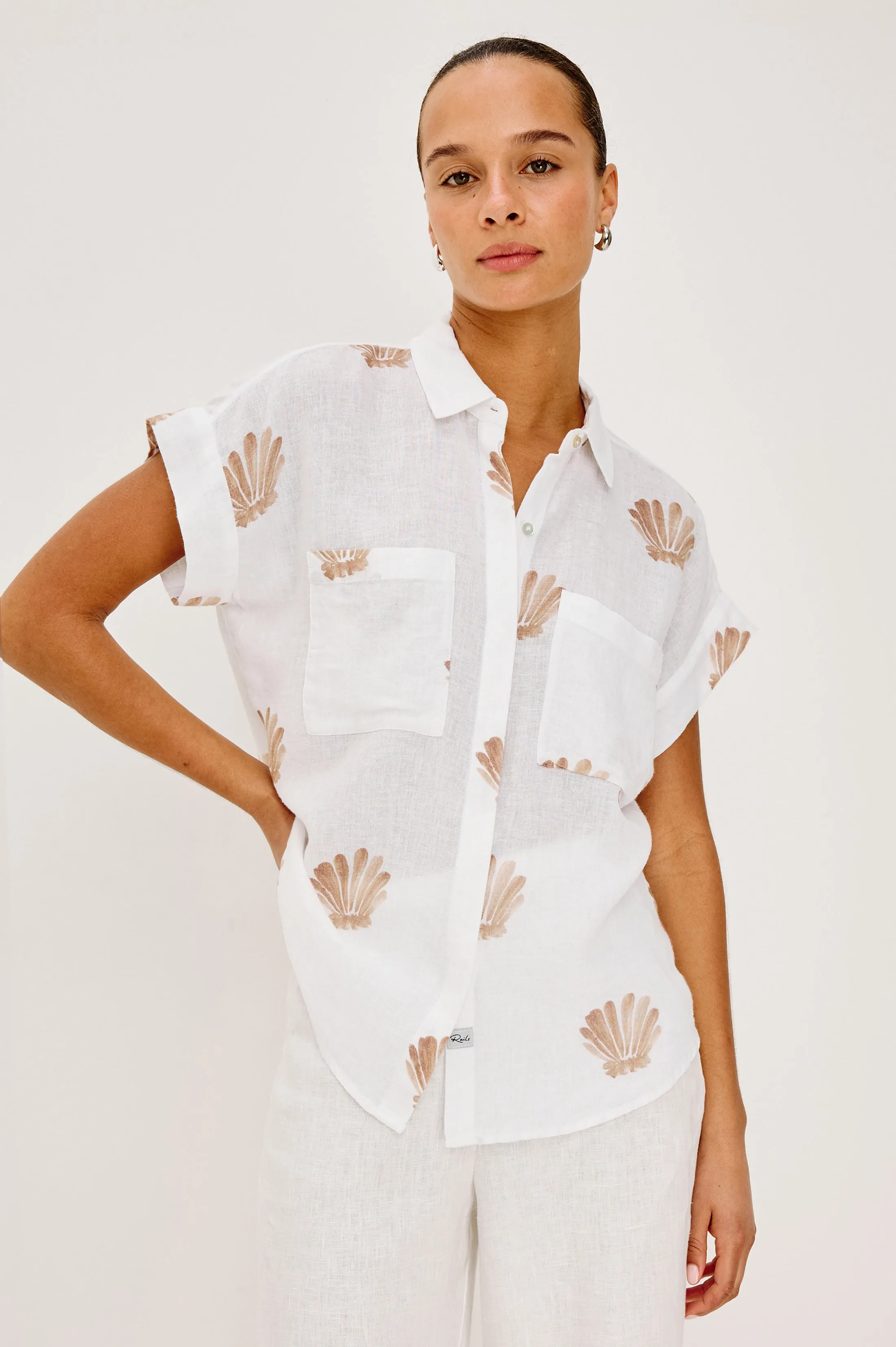 CITO SHIRT - TAUPE SEASHELLS sold by Rails product image thumbnail 2
