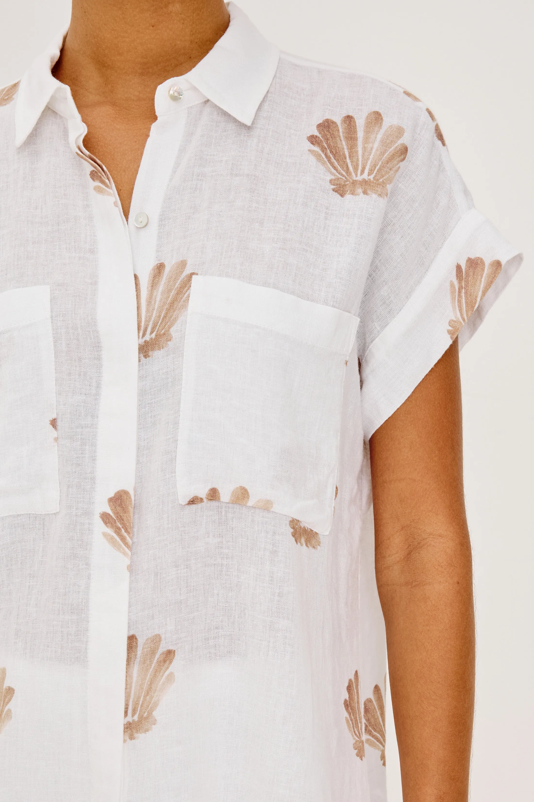 CITO SHIRT - TAUPE SEASHELLS sold by Rails product image thumbnail 4