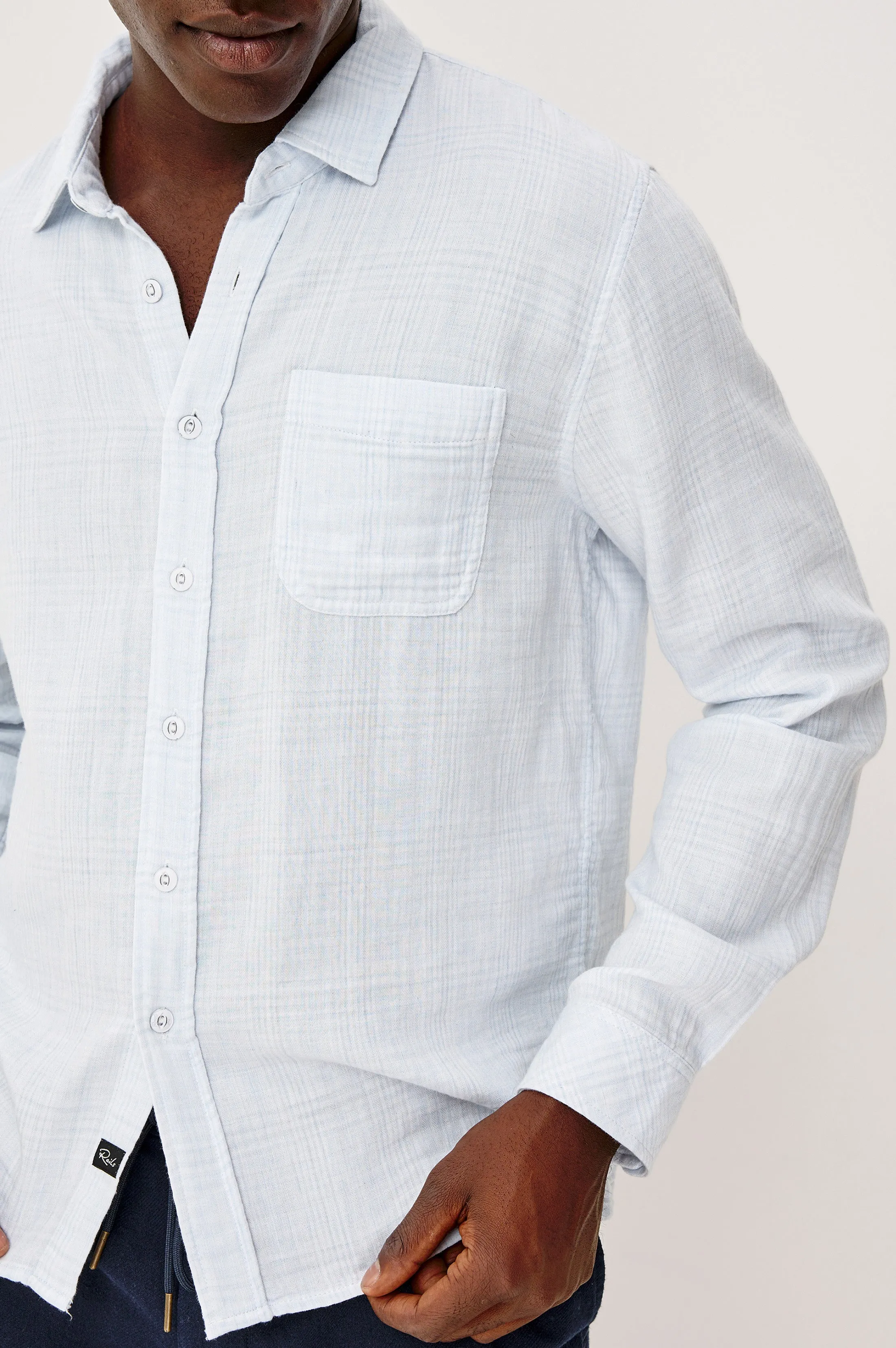 OWENS SHIRT - COASTAL MIST sold by Rails product image thumbnail 3