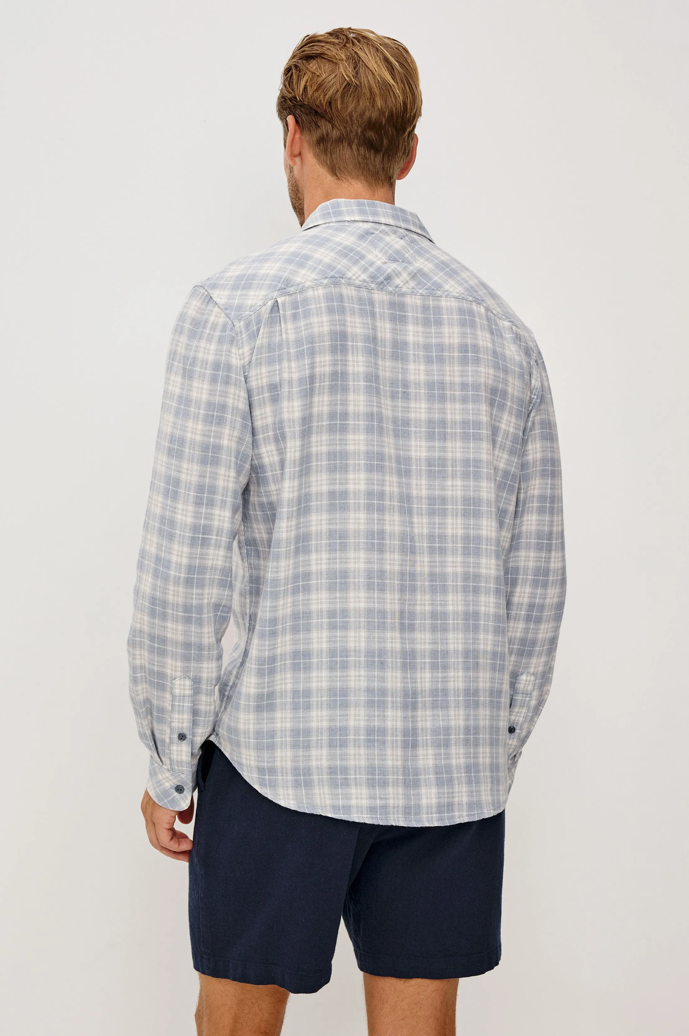 WYATT SHIRT - THATCH CLOUD CREAM sold by Rails product image thumbnail 5