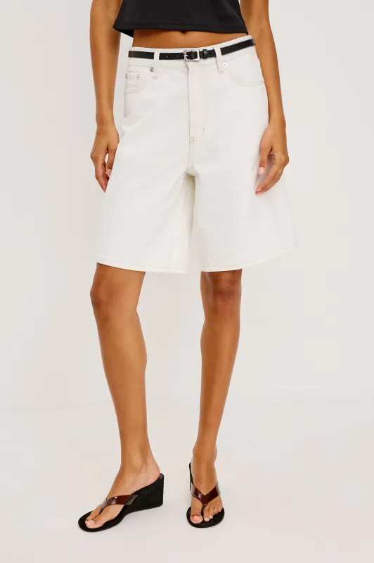 AGOURA SHORT - ECRU made by Rails