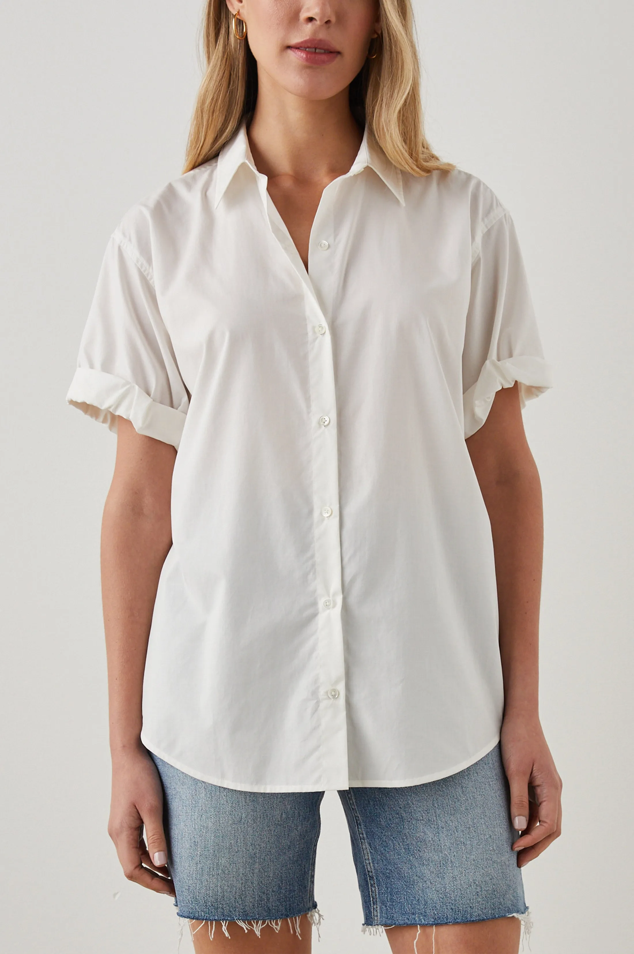 JOJO SHIRT - WHITE sold by Rails