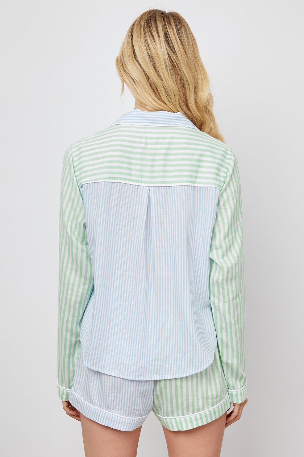 KELLEN PAJAMA SET - MIXED LAGOON STRIPE sold by Rails product image thumbnail 6