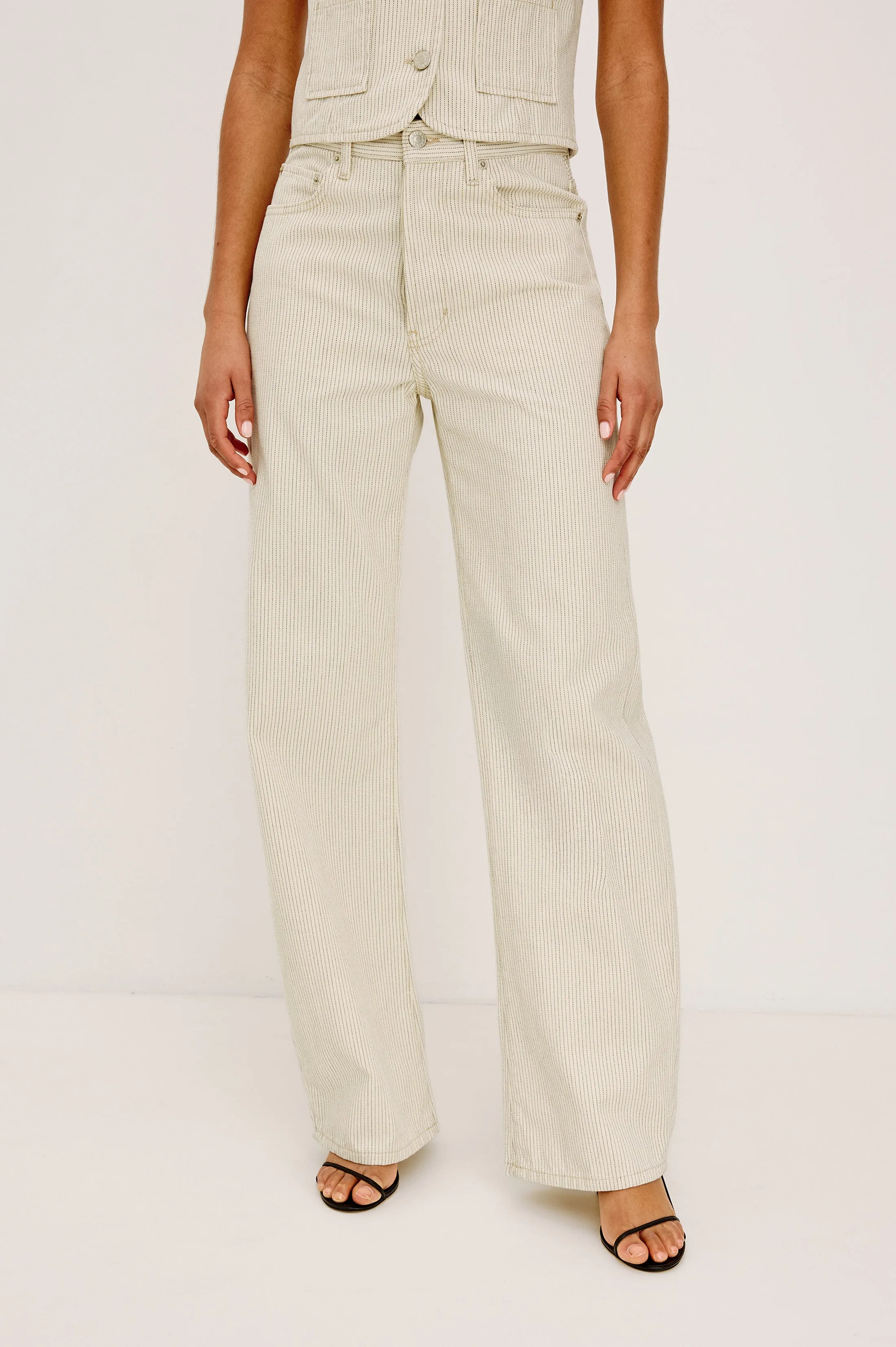 BELMONT ARC - ECRU RAILROAD STRIPE sold by Rails product image thumbnail 4