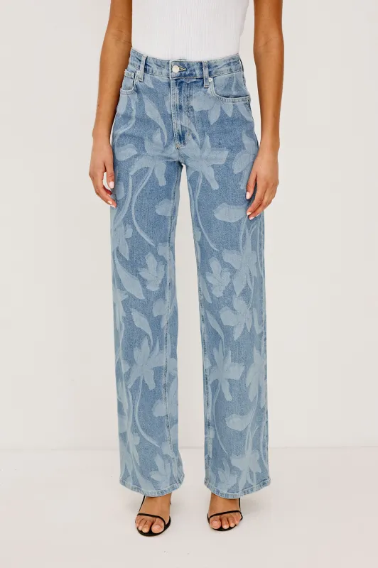GETTY WIDE LEG - FLORAL LASER sold by Rails