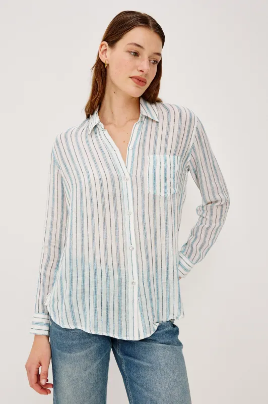 CHARLI SHIRT - WINDWARD STRIPE sold by Rails