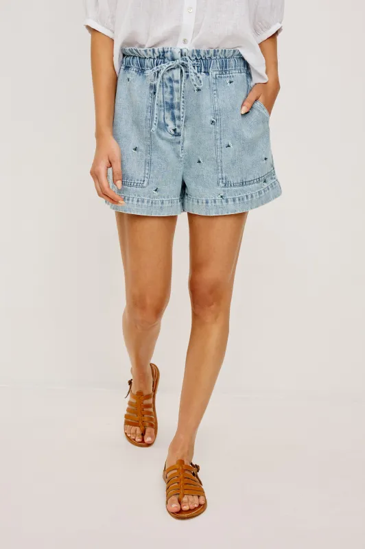 FOSTER SHORT - IVORY CARNATIONS made by Rails