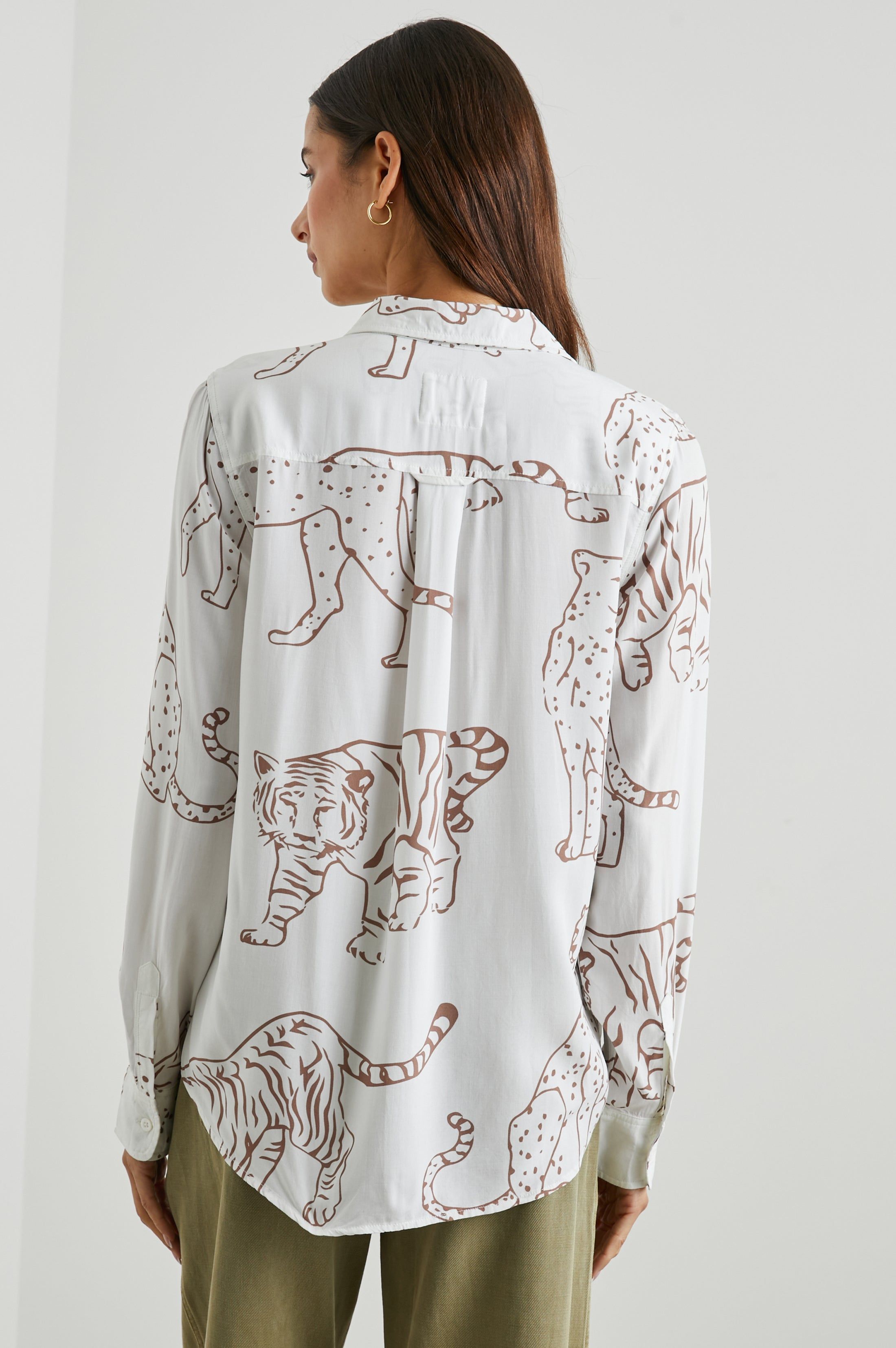 KATHRYN SHIRT - CAMEL JUNGLE CATS sold by Rails product image thumbnail 5