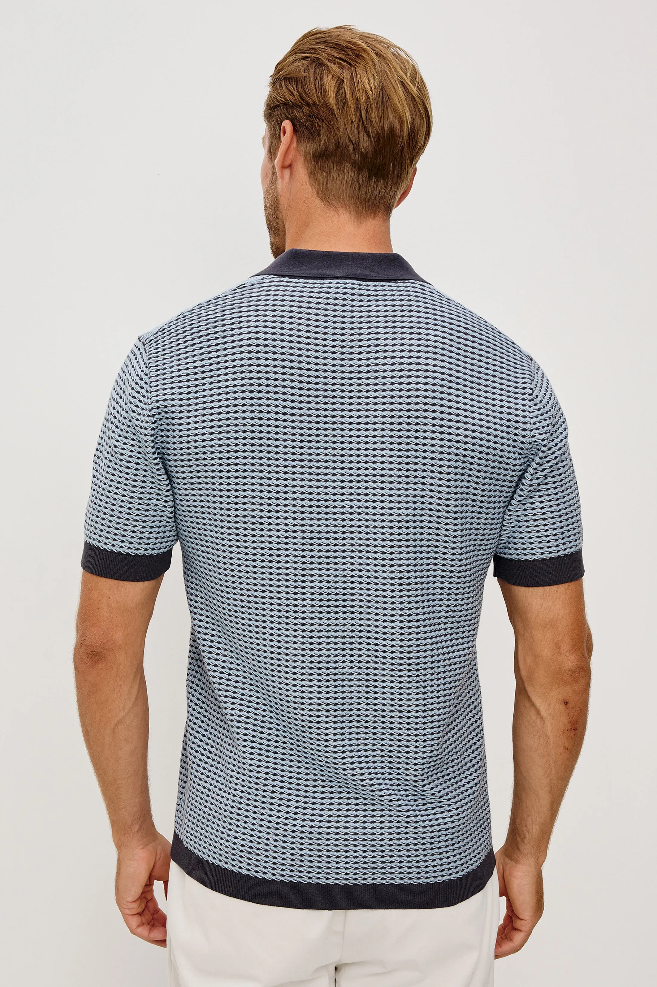 HAYDEN POLO SHIRT - BLUE LAGOON RIPPLE sold by Rails product image thumbnail 5
