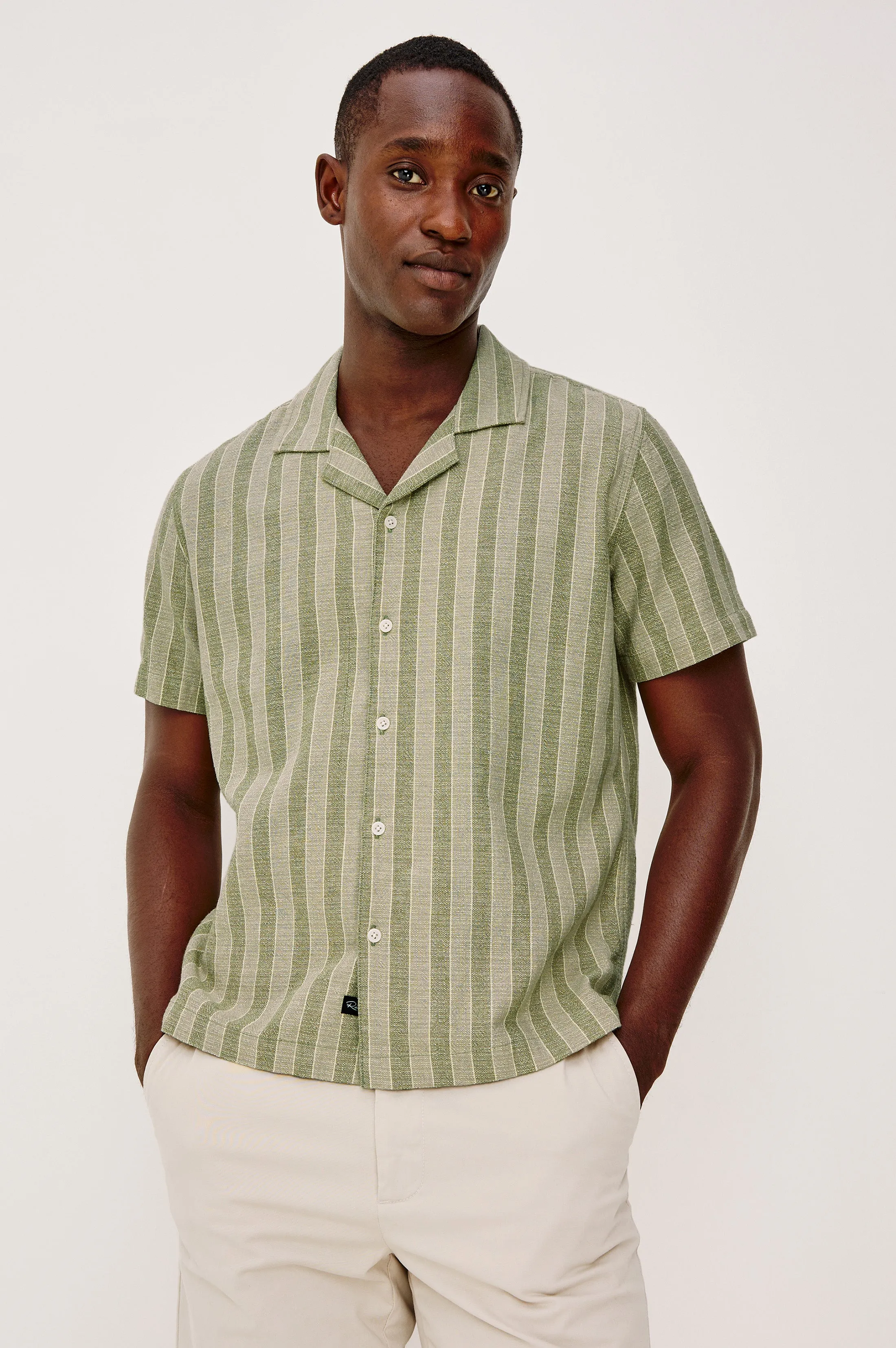 FIELDER SHIRT - SAGE BRUSH STRIPE sold by Rails product image thumbnail 4