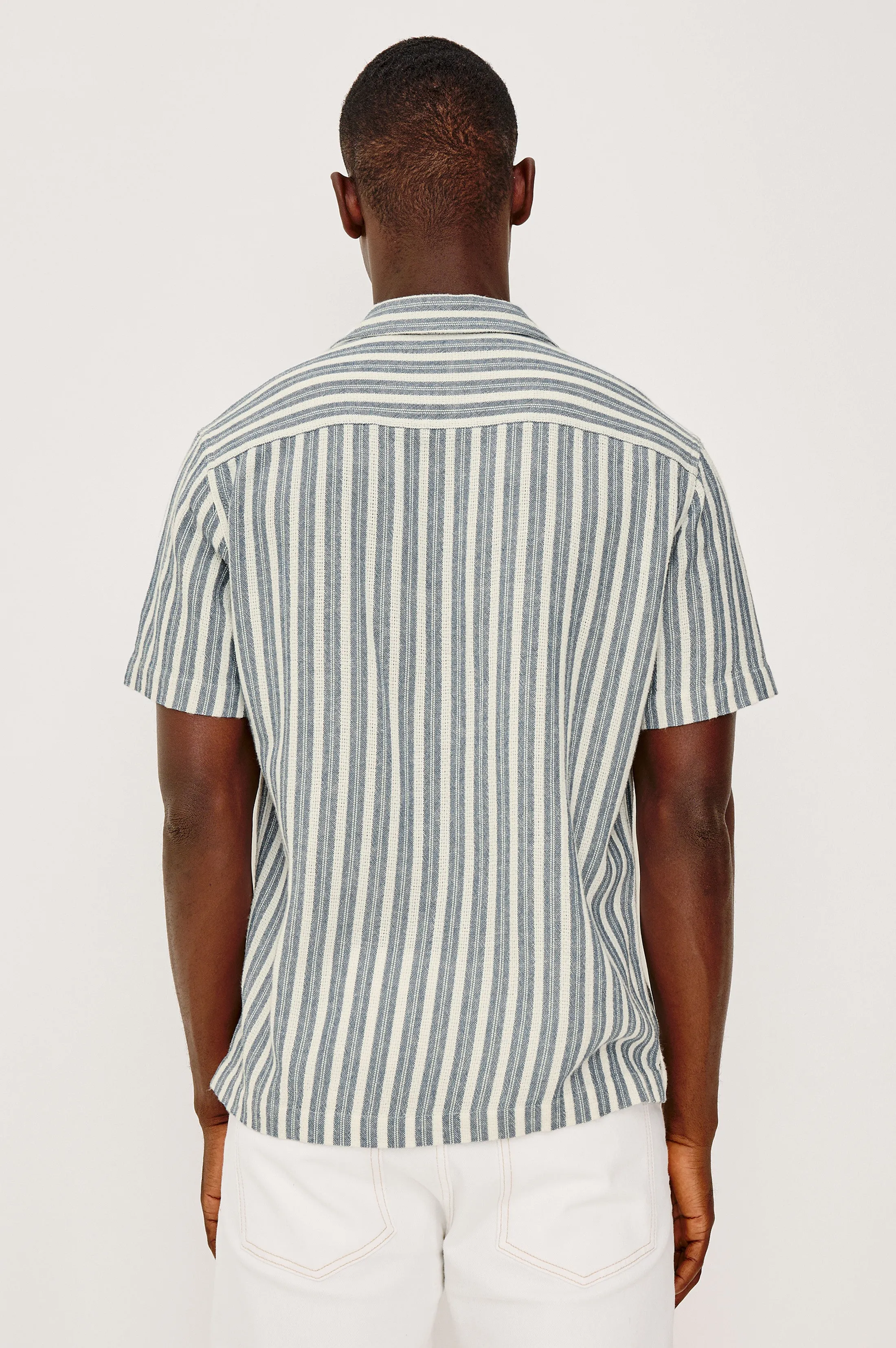 FIELDER SHIRT - MARINE WHITE STRIPE sold by Rails product image thumbnail 5