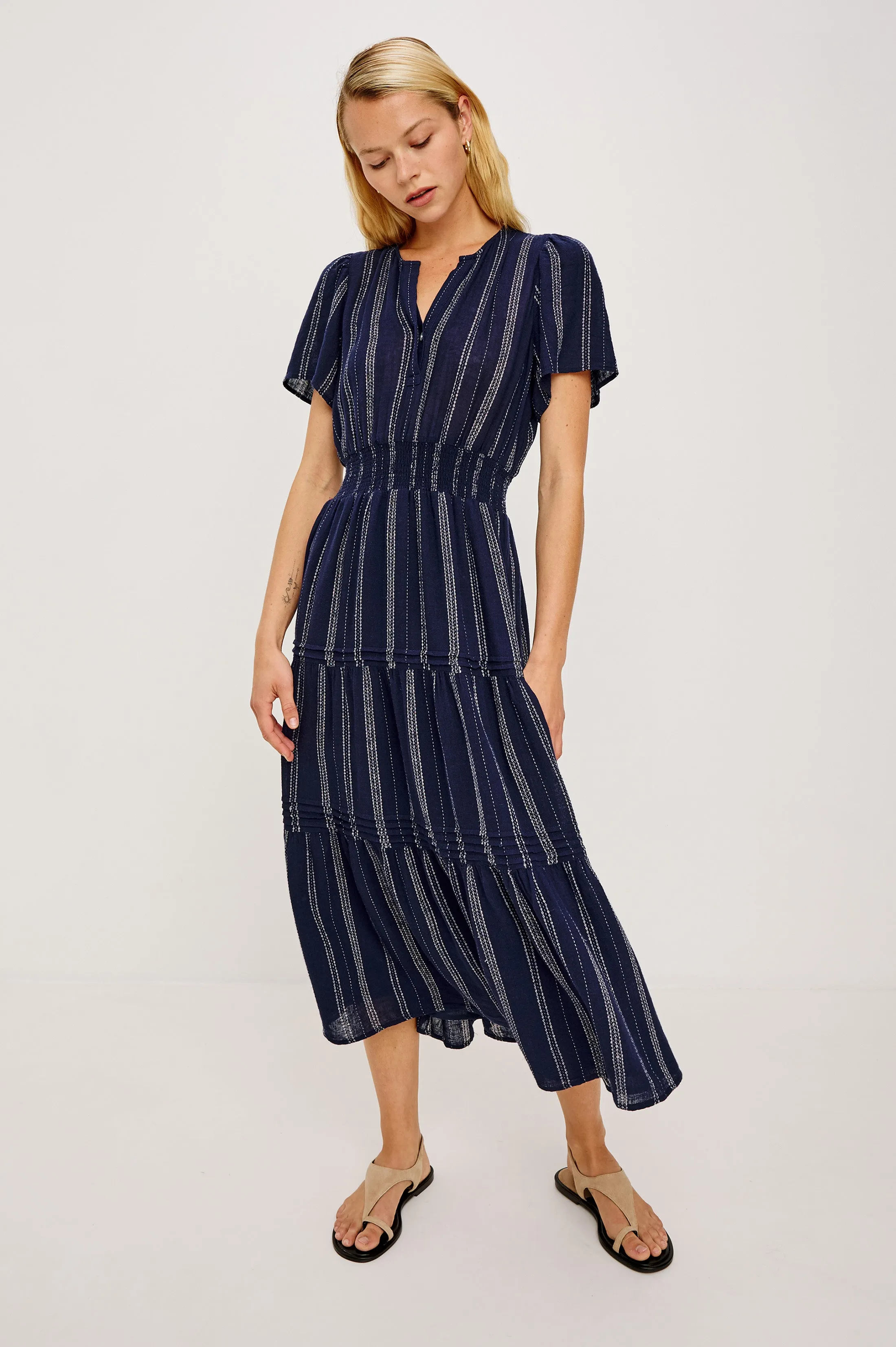 CANNES DRESS - MARINA STRIPE sold by Rails product image thumbnail 3